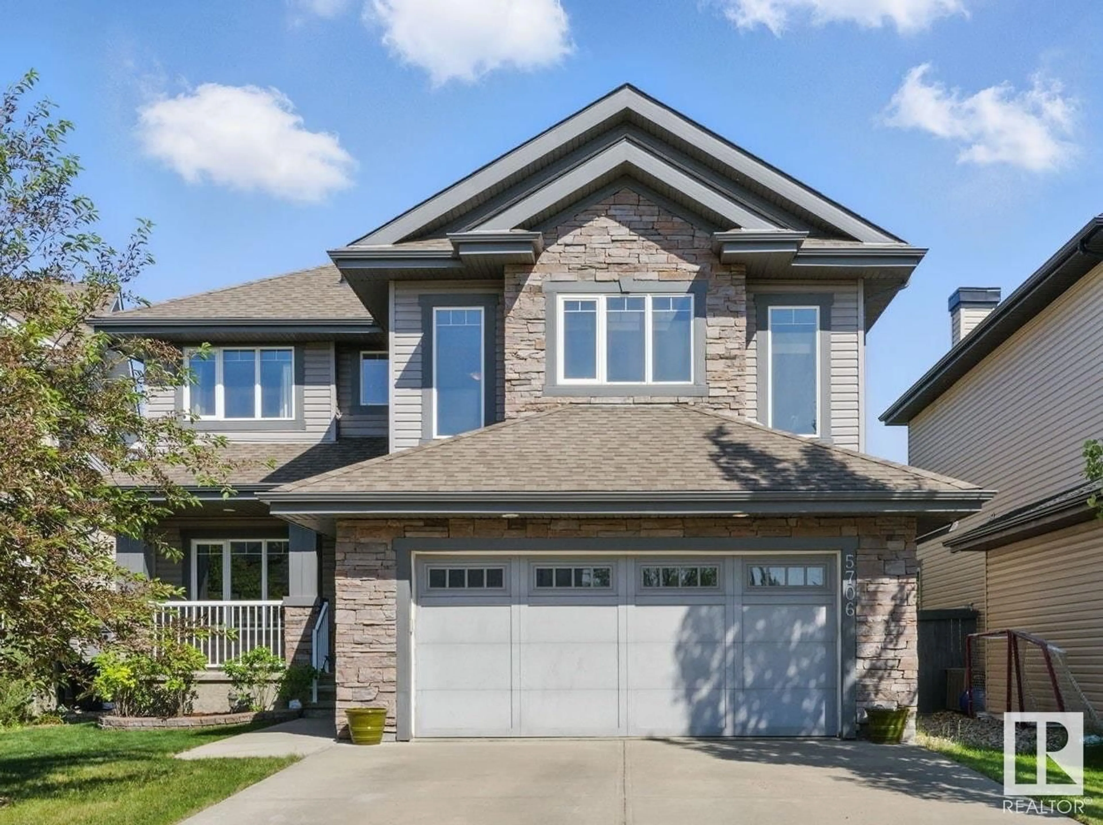 Home with brick exterior material, street for 5706 MCLUHAN BAY BA, Edmonton Alberta T6R0P8