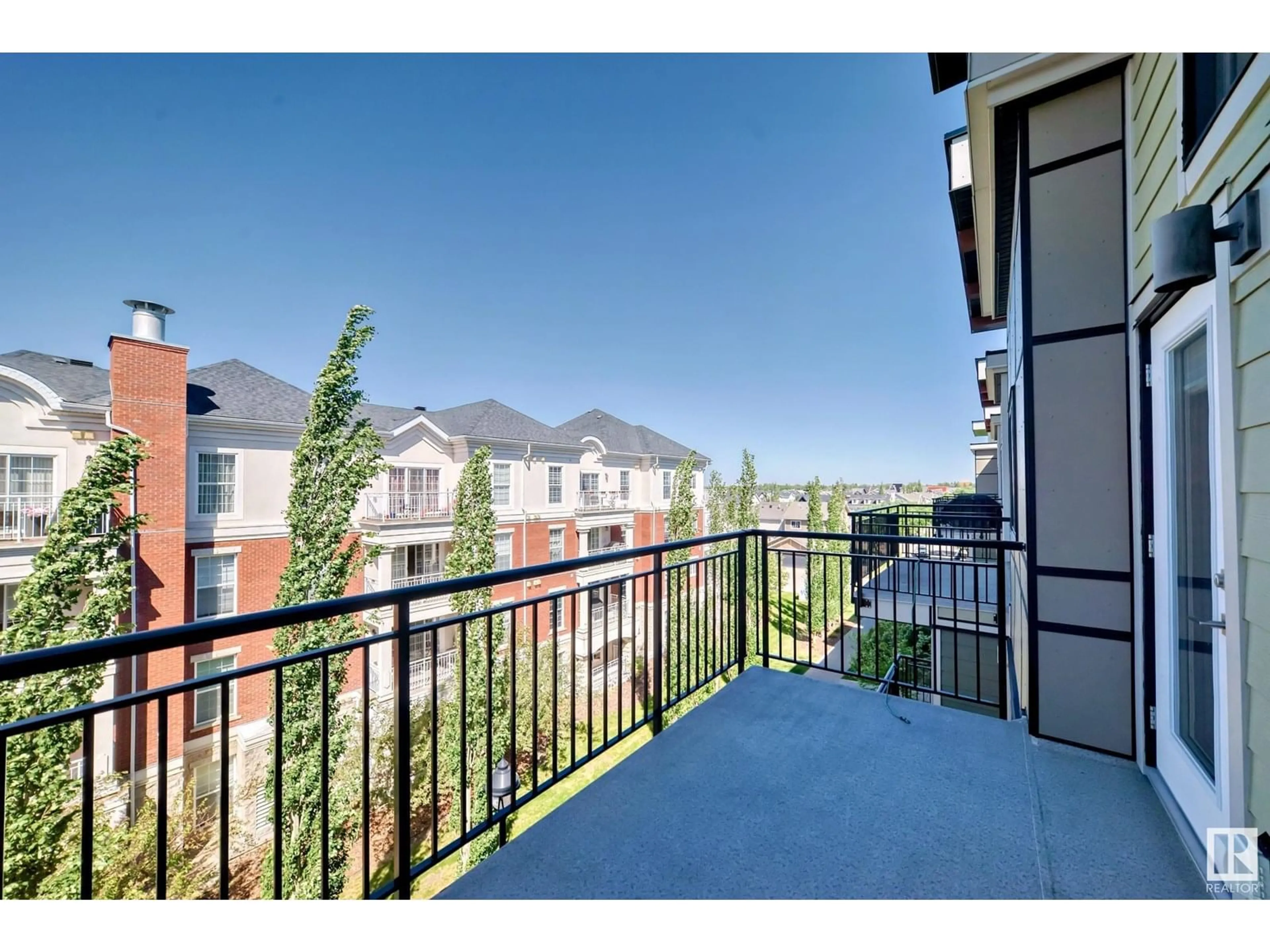 Patio, mountain view for #414 - 560 GRIESBACH PARADE PR, Edmonton Alberta T5E6X1