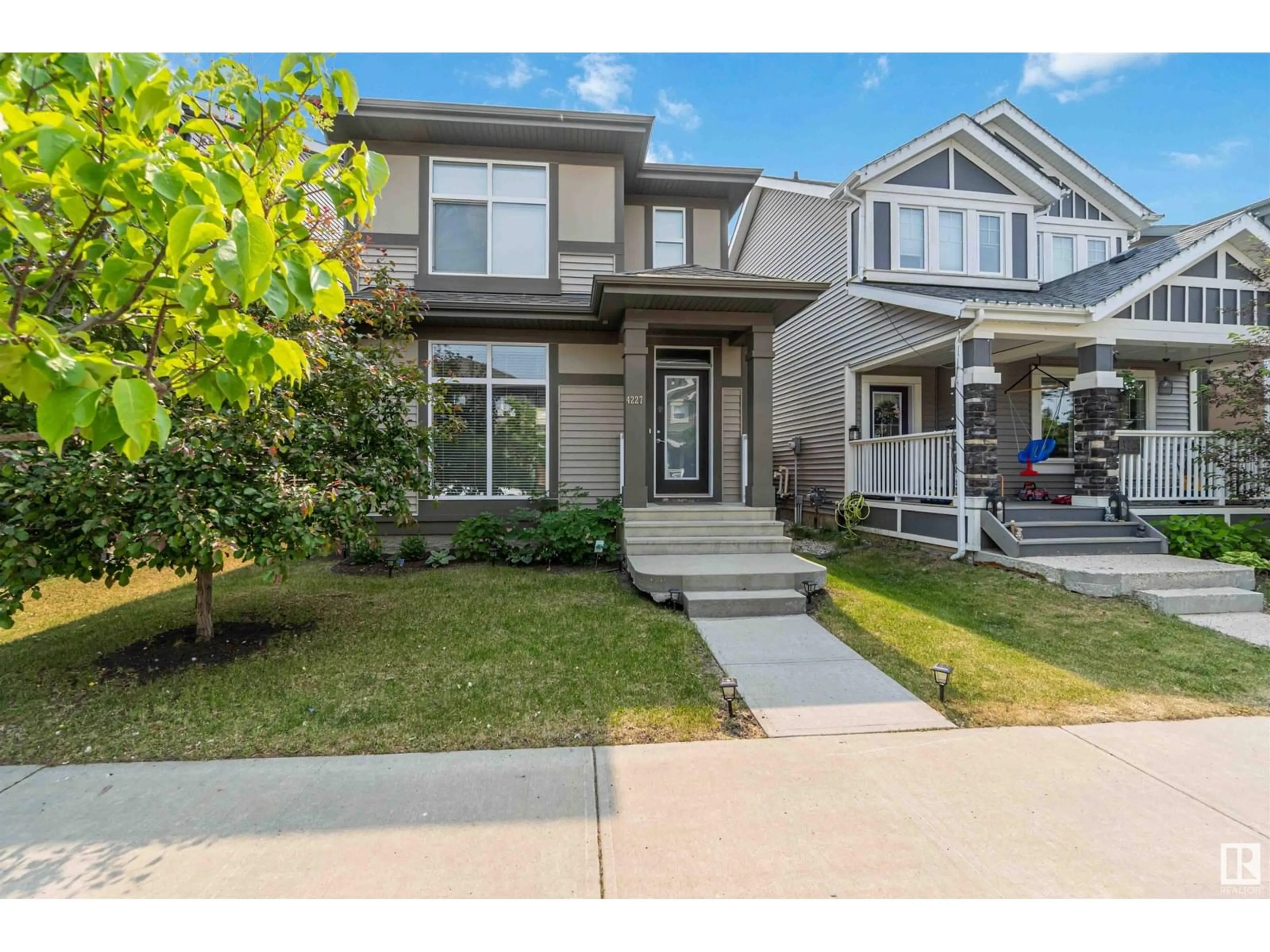 Home with vinyl exterior material, street for 4227 PROWSE WY, Edmonton Alberta T6W3A6