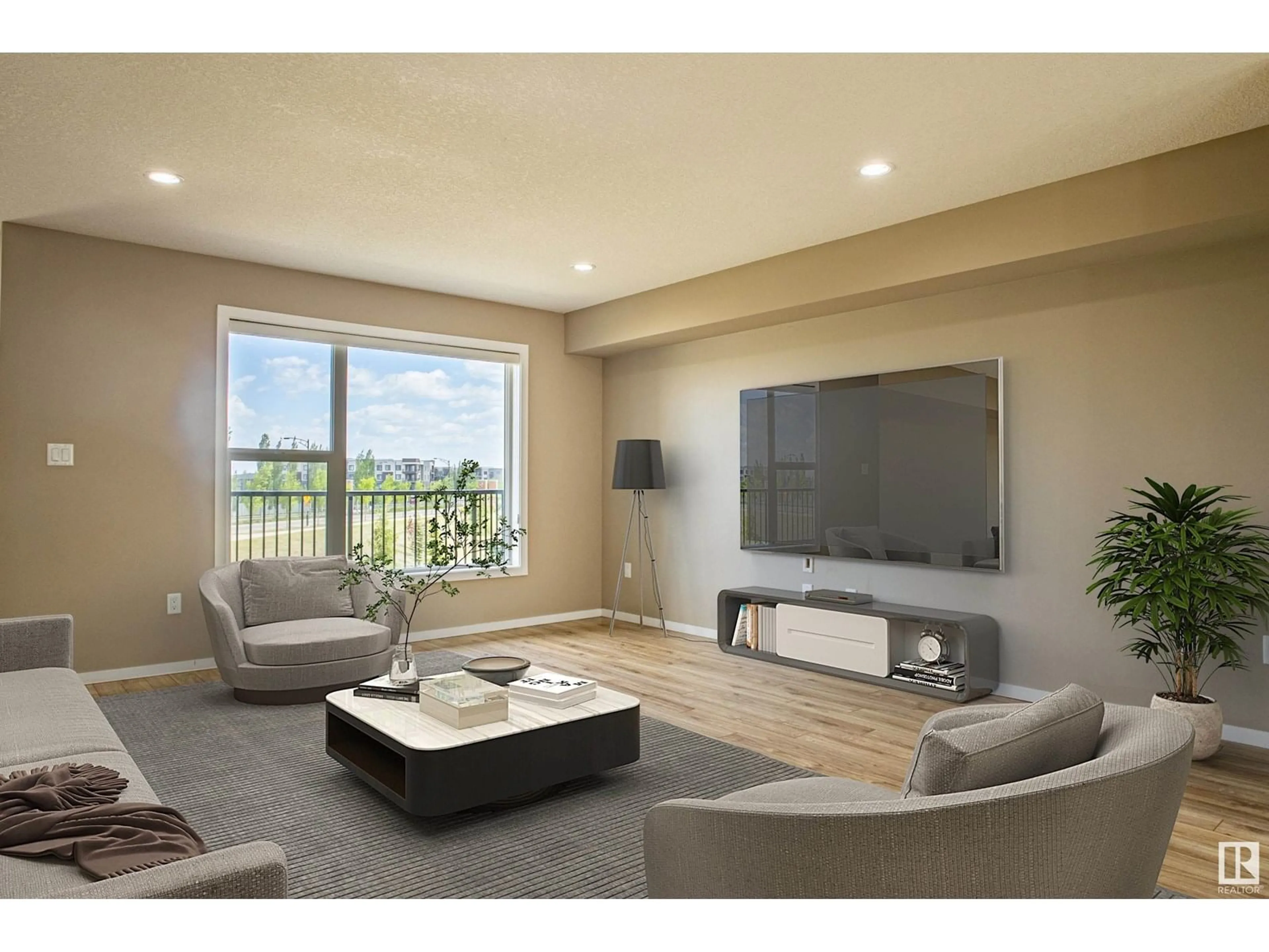 Living room with furniture, unknown for #3 - 1075 ROSENTHAL BV, Edmonton Alberta T5T7G5