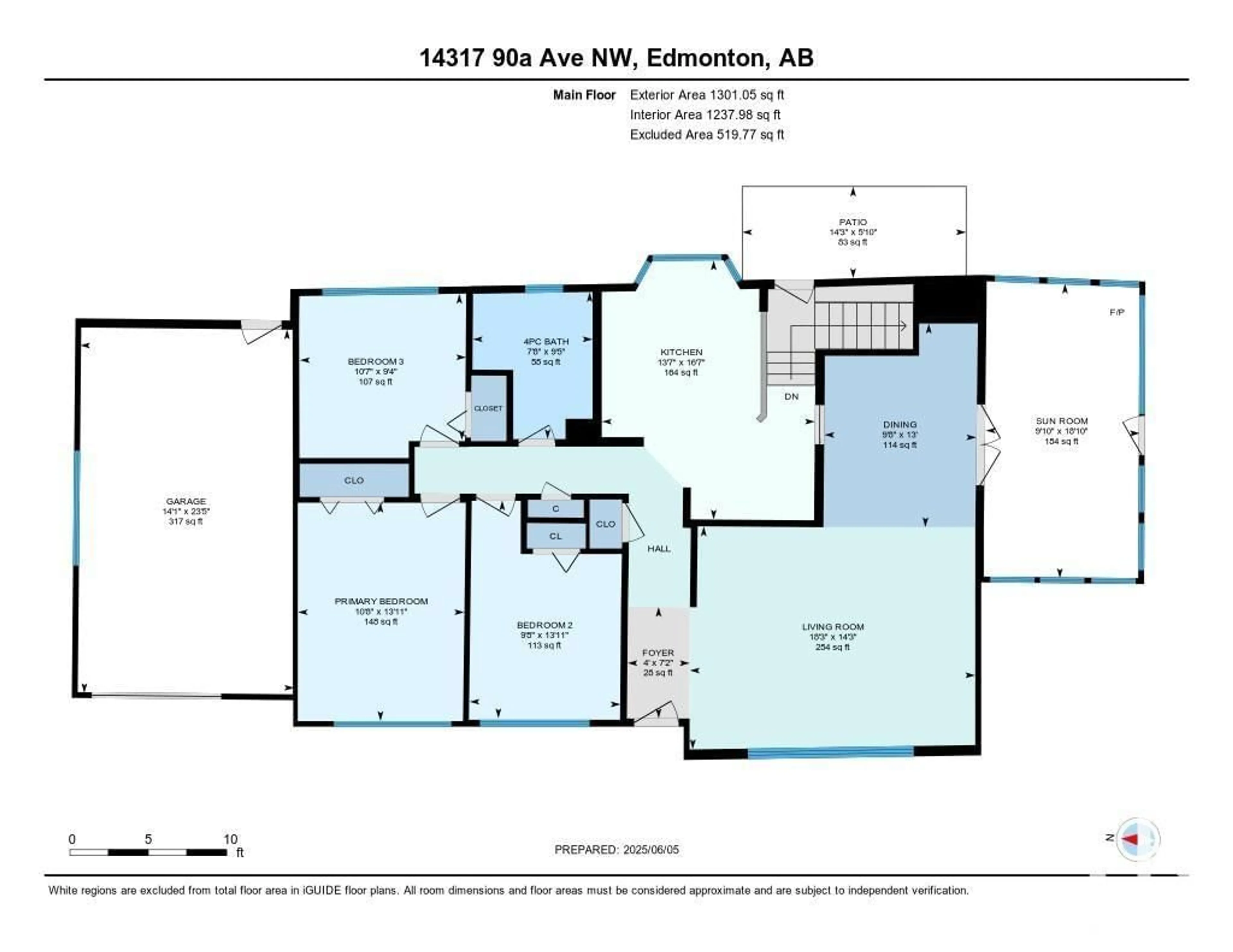 Floor plan for NW - 14317 90A AV, Edmonton Alberta T5R4X7
