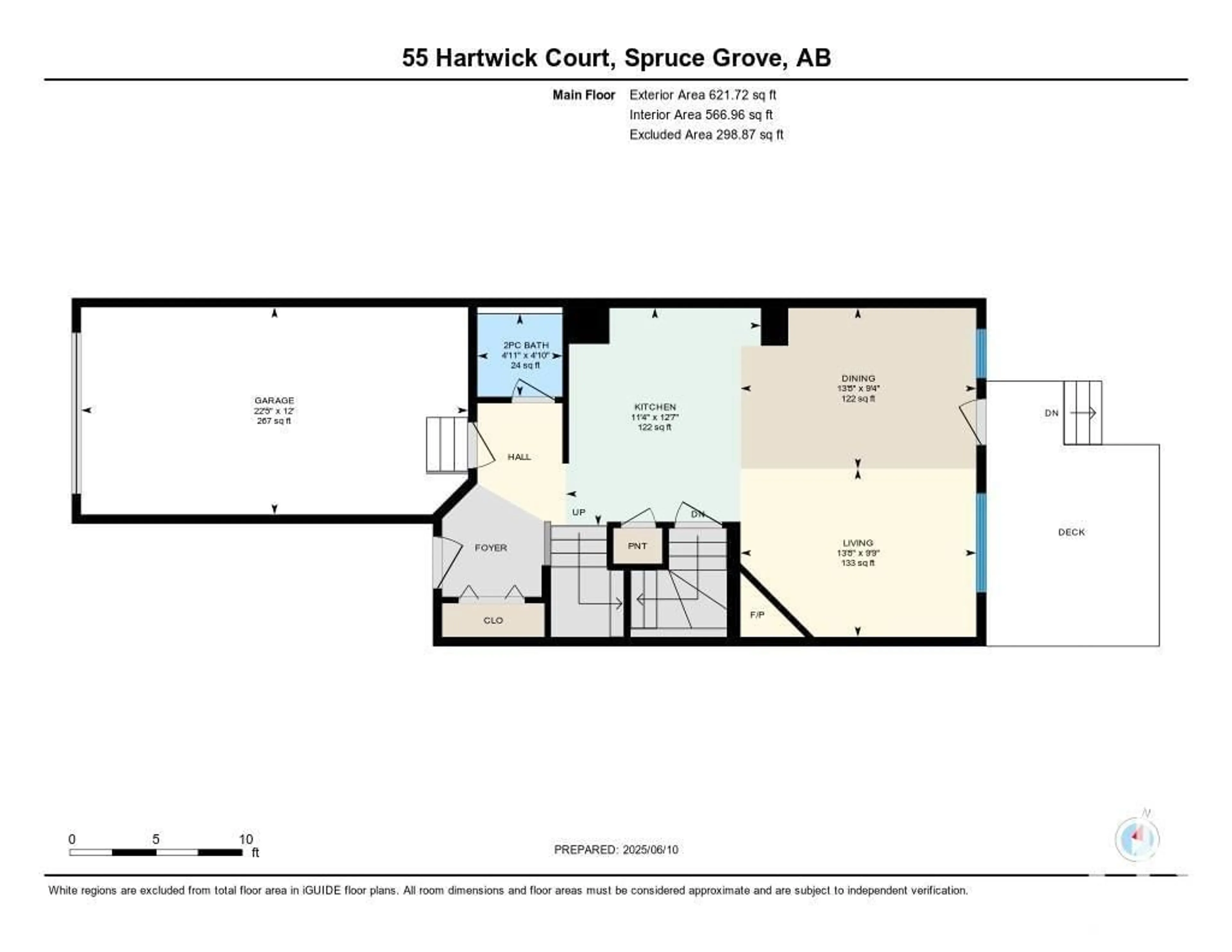 Floor plan for 55 HARTWICK CO, Spruce Grove Alberta T7X0K2