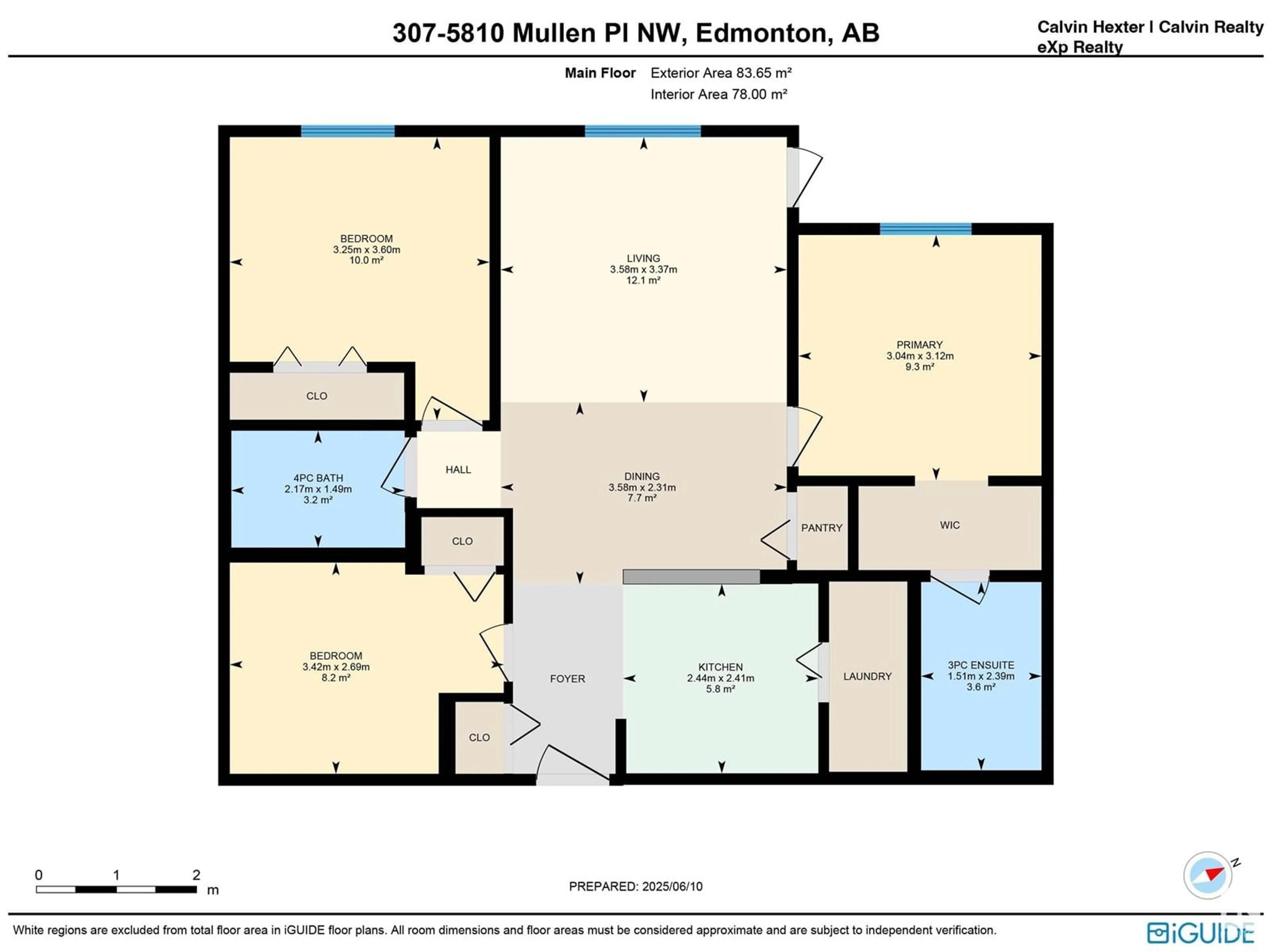Floor plan for #307 - 5810 MULLEN PL, Edmonton Alberta T6R0W3