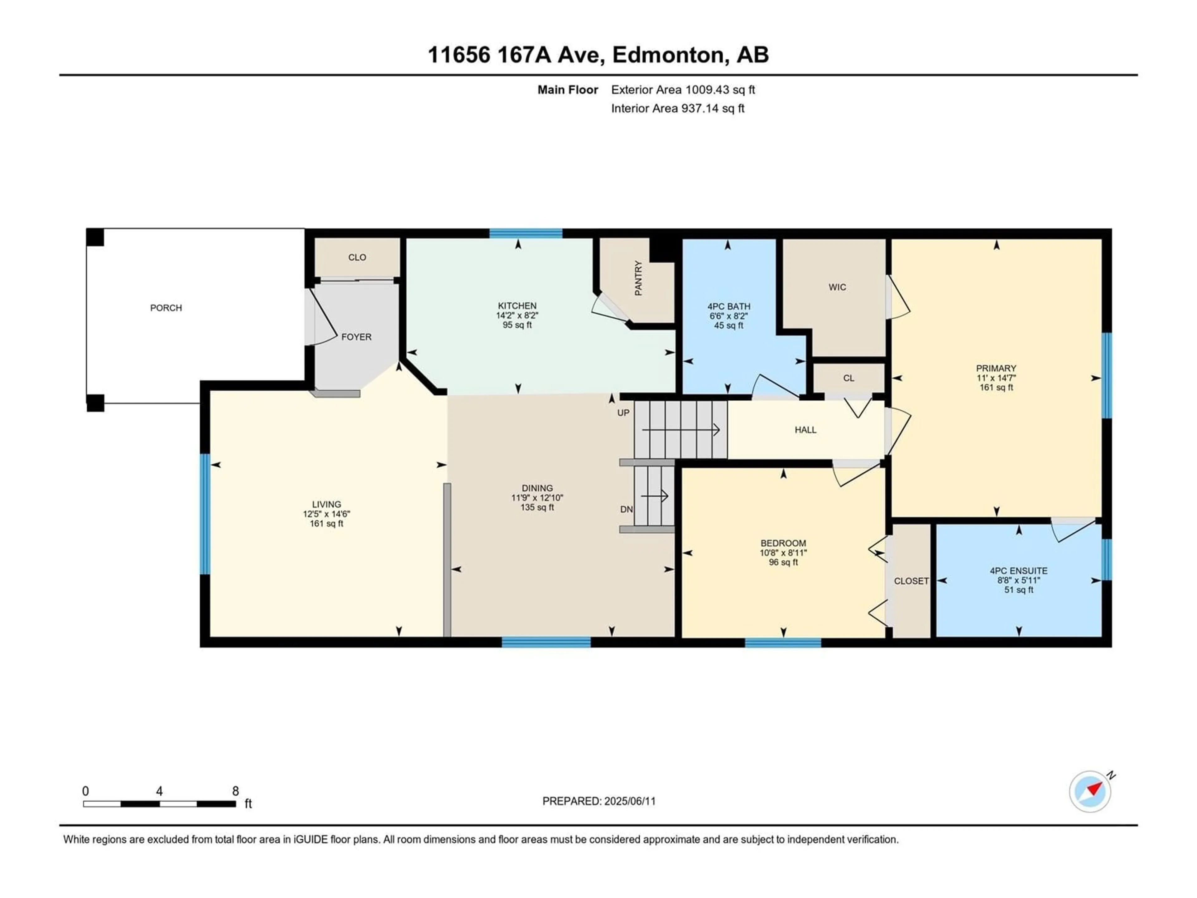 Floor plan for 11656 167A AV, Edmonton Alberta T5X6J5