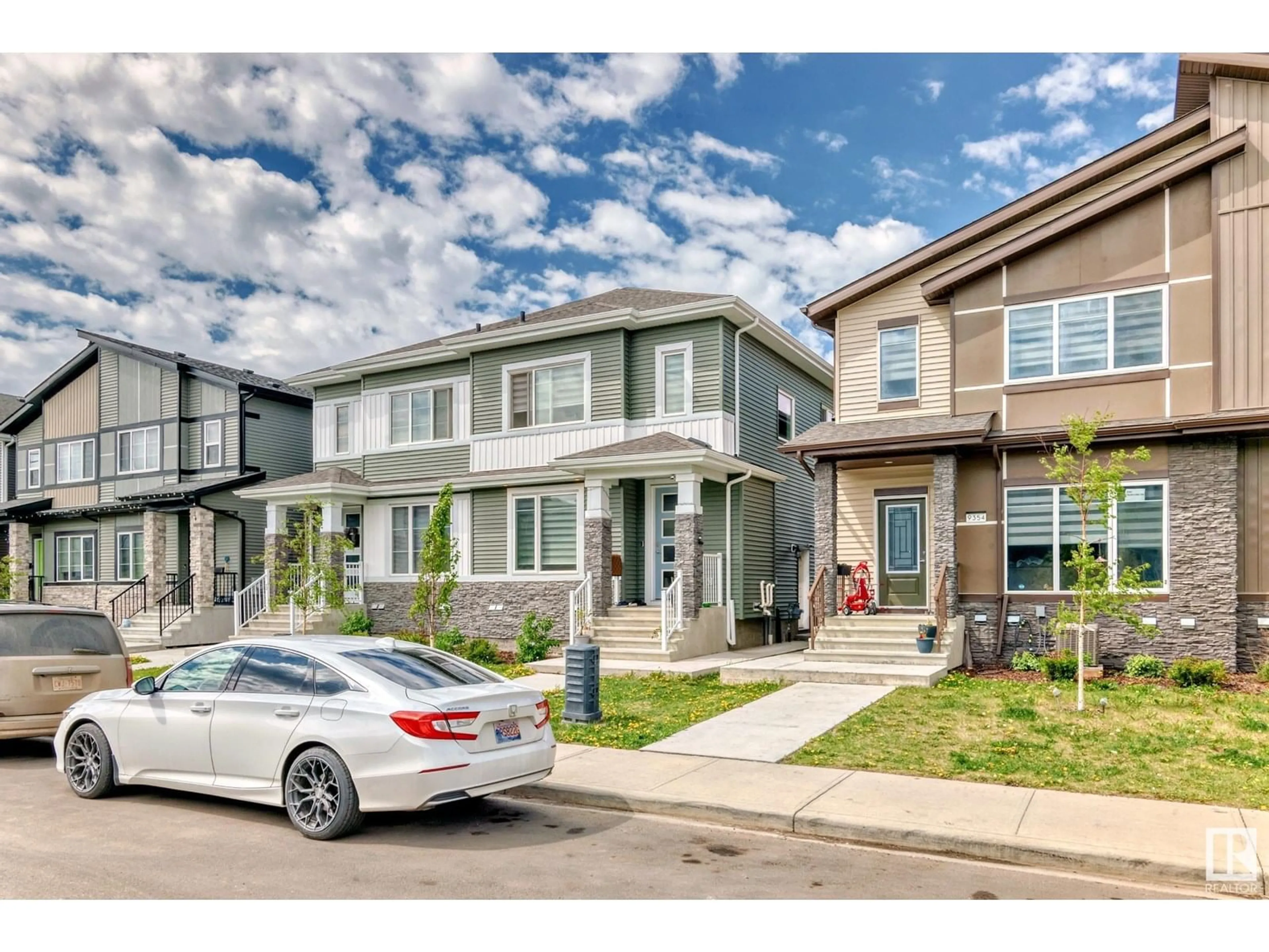 Home with brick exterior material, street for SW - 9356 PEAR LINK LI, Edmonton Alberta T6X2V9