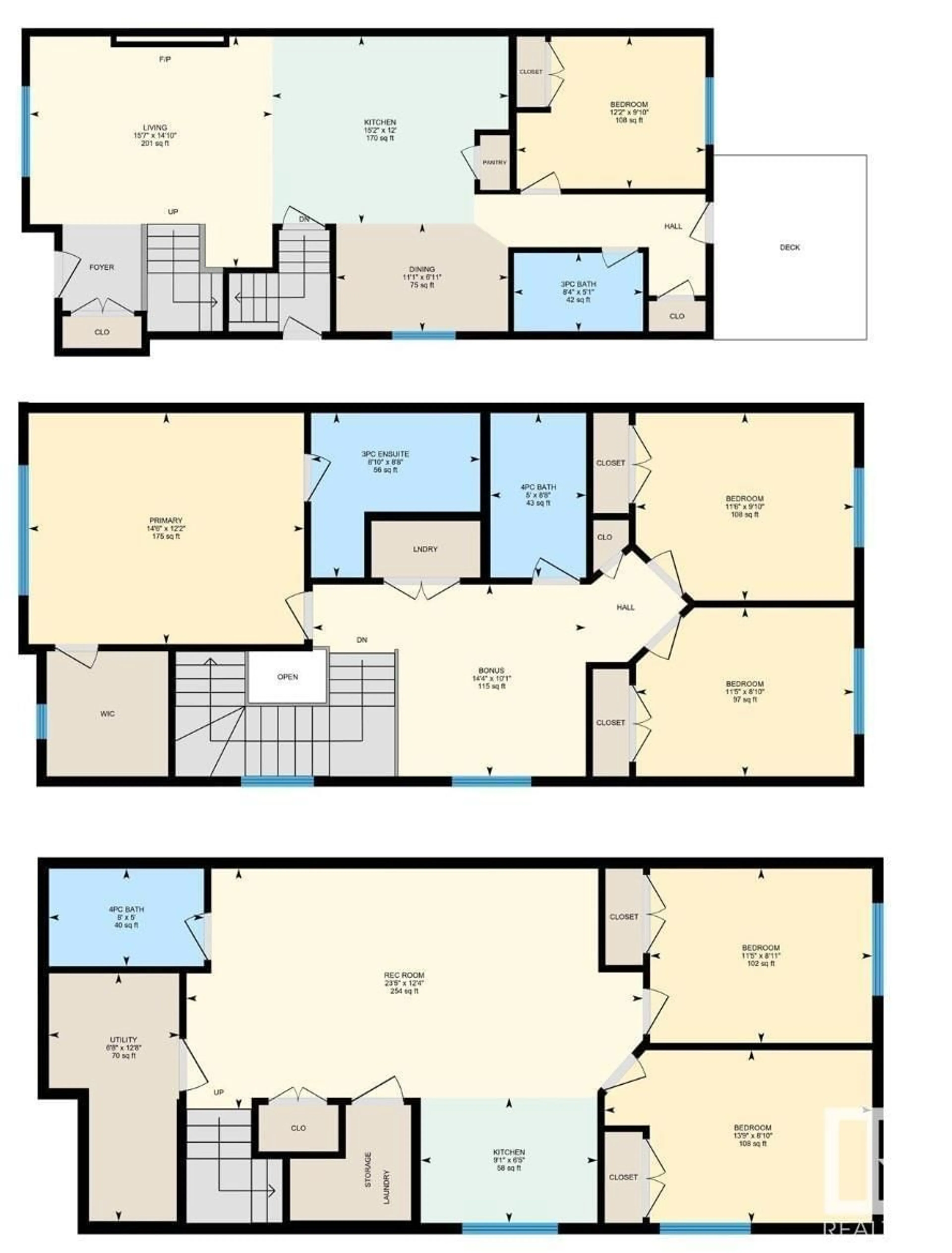 Floor plan for SW - 9356 PEAR LINK LI, Edmonton Alberta T6X2V9