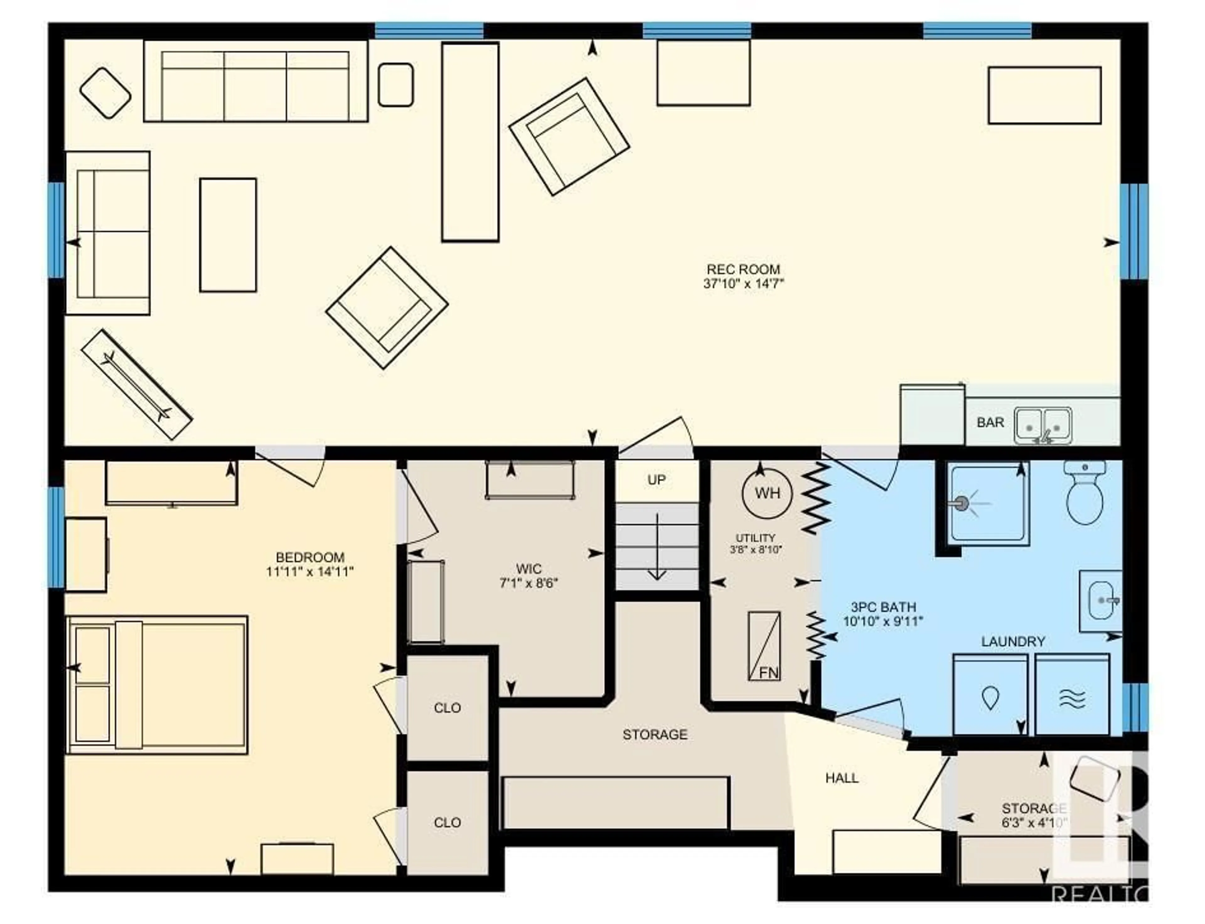 Floor plan for 10629 79 ST, Edmonton Alberta T6A3H5
