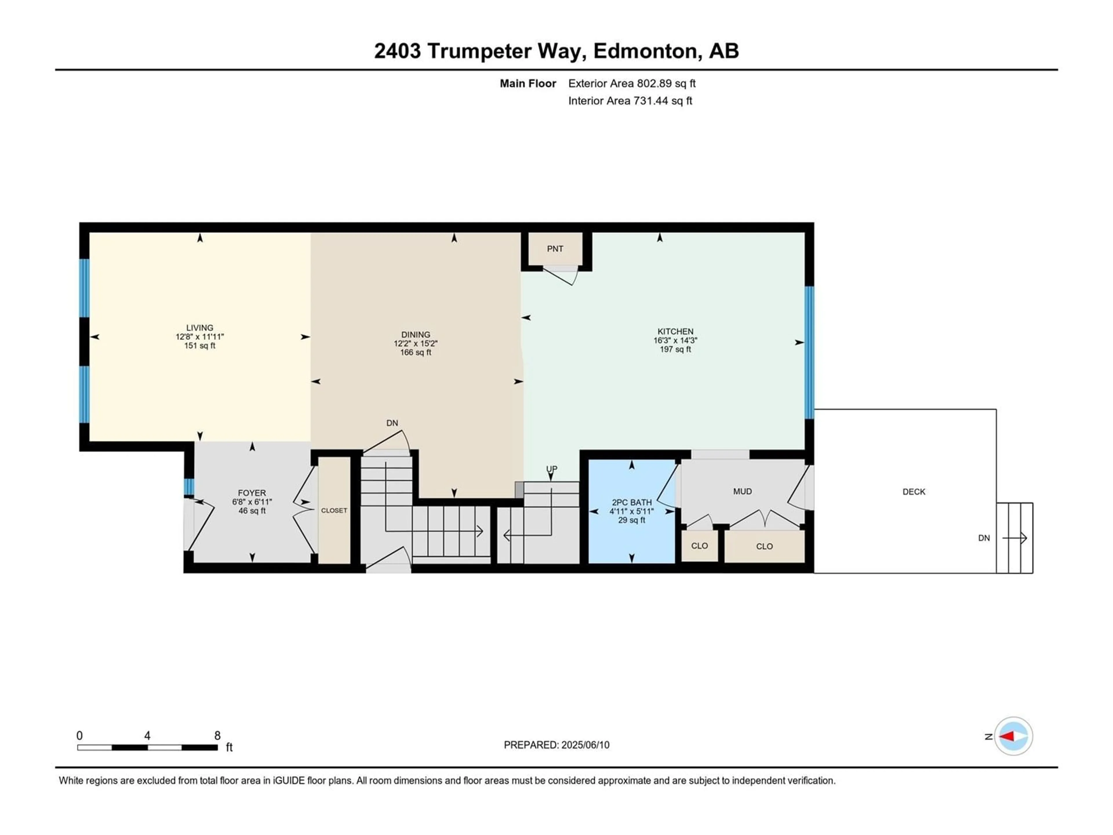 Floor plan for 2403 TRUMPETER WAY NW, Edmonton Alberta T5S0R8