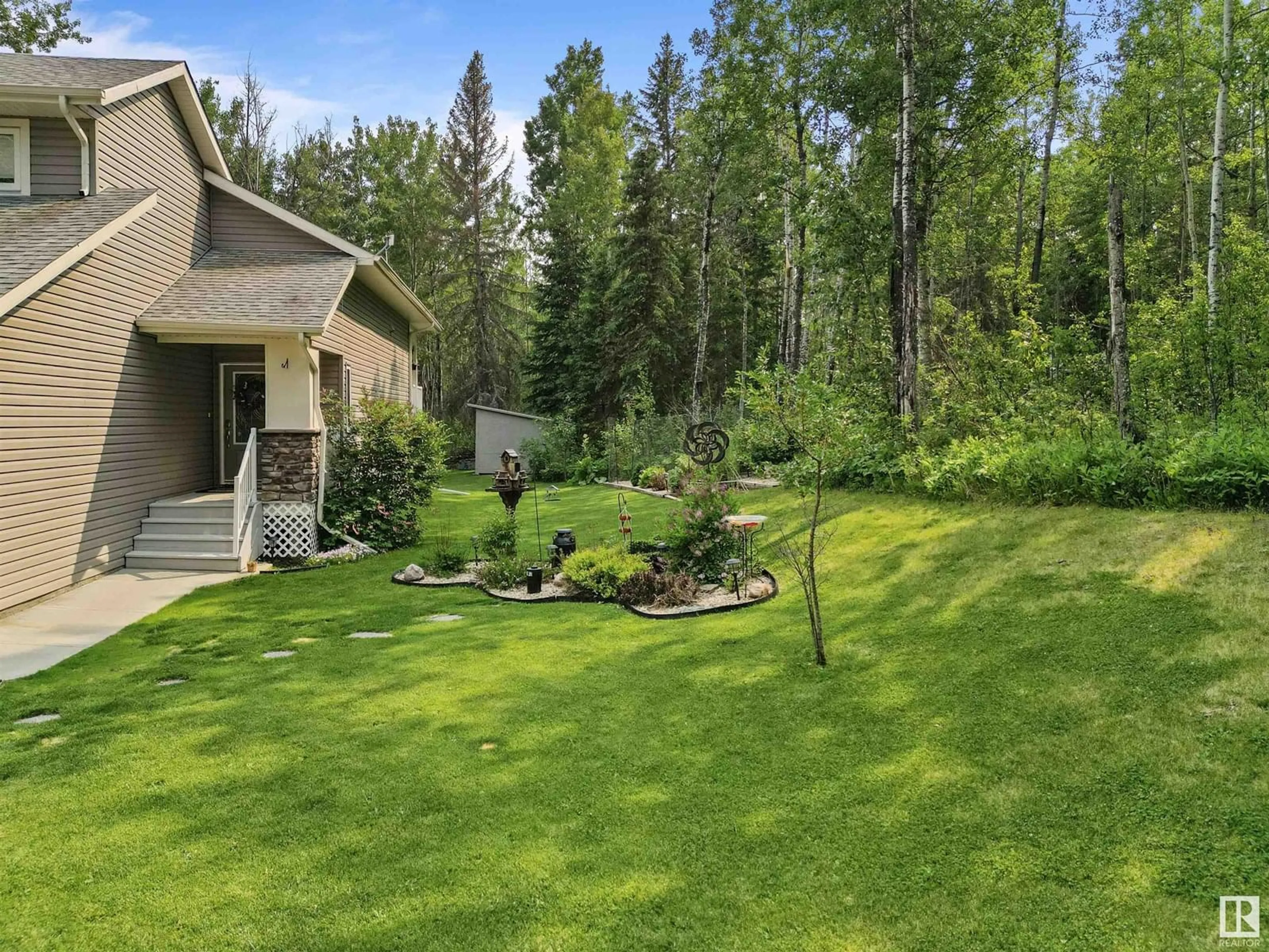 Patio, forest/trees view for 35 - 5429 TWP ROAD 494, Rural Brazeau County Alberta T0C1W0