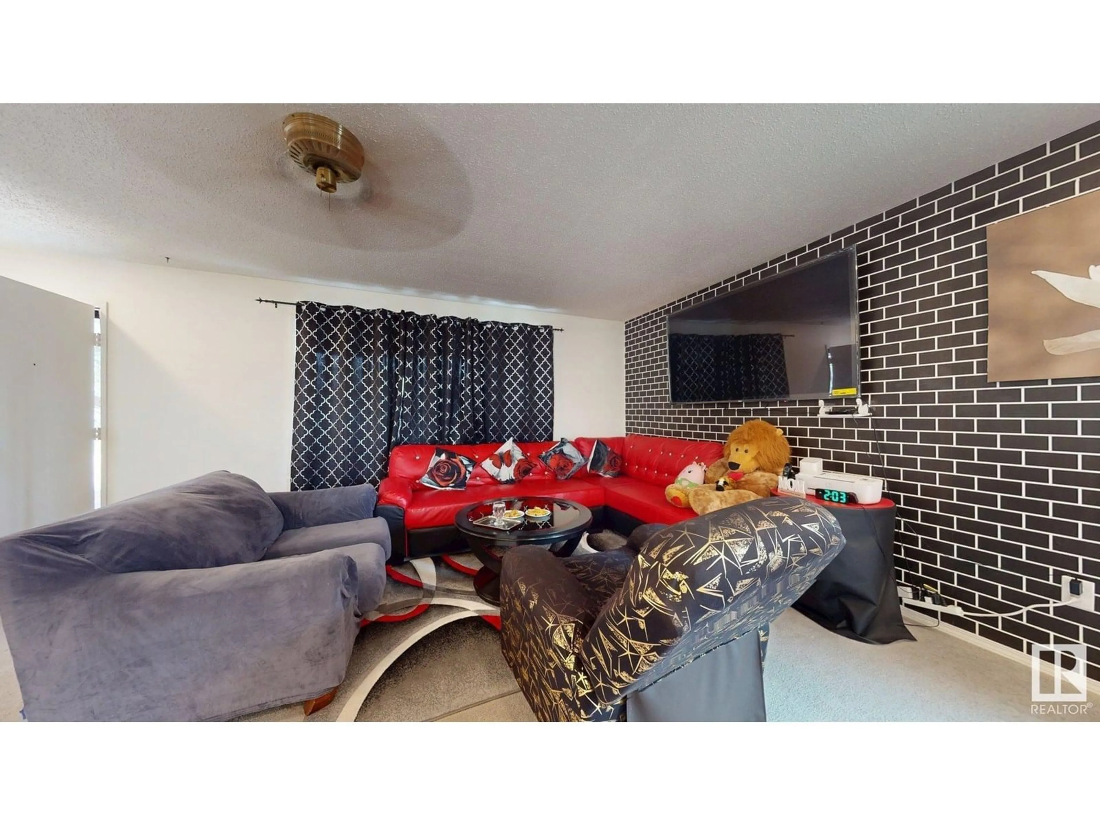 Living room with furniture, unknown for 12812 45 ST, Edmonton Alberta T5A2K4