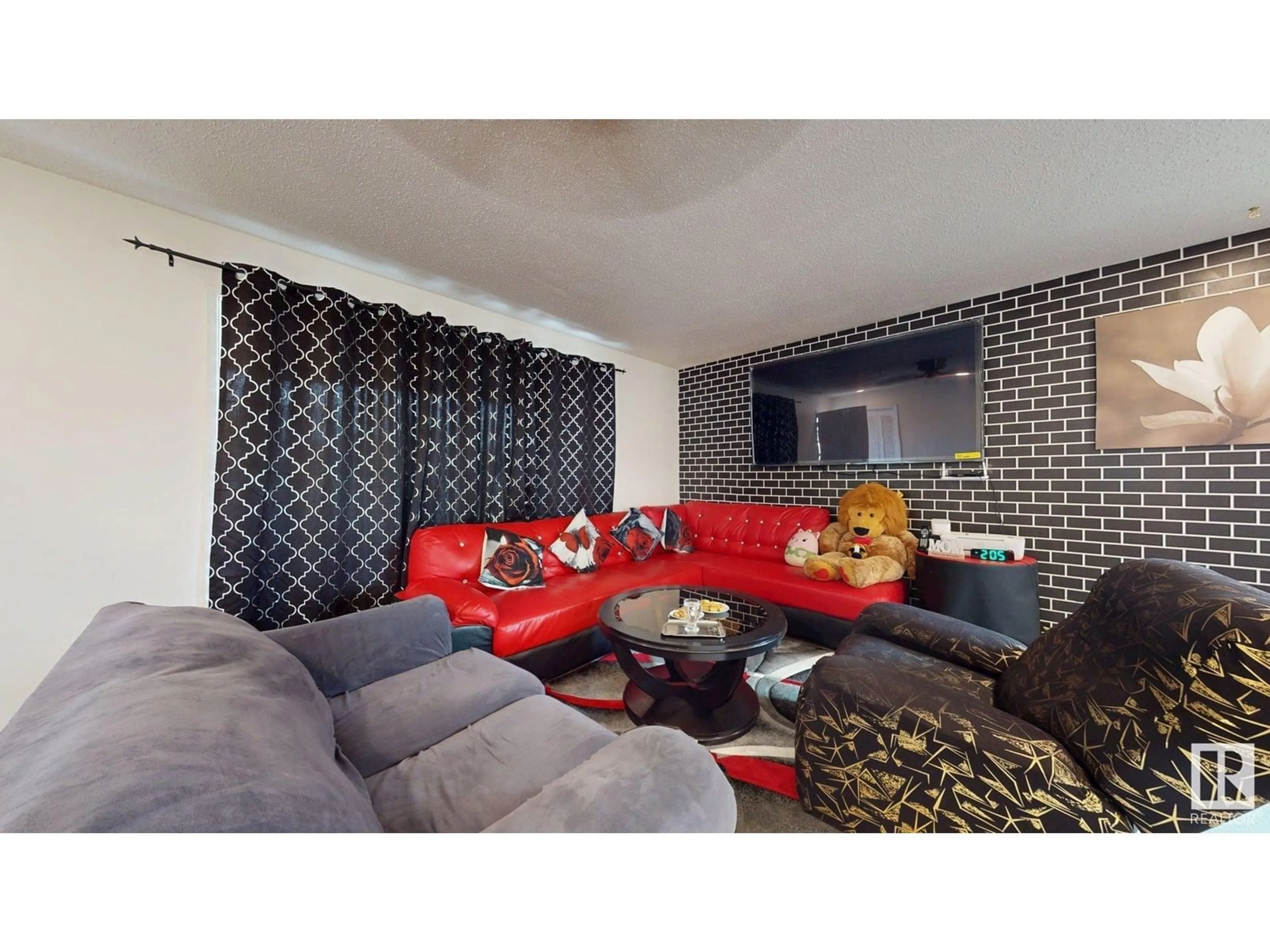 Living room with furniture, unknown for 12812 45 ST, Edmonton Alberta T5A2K4