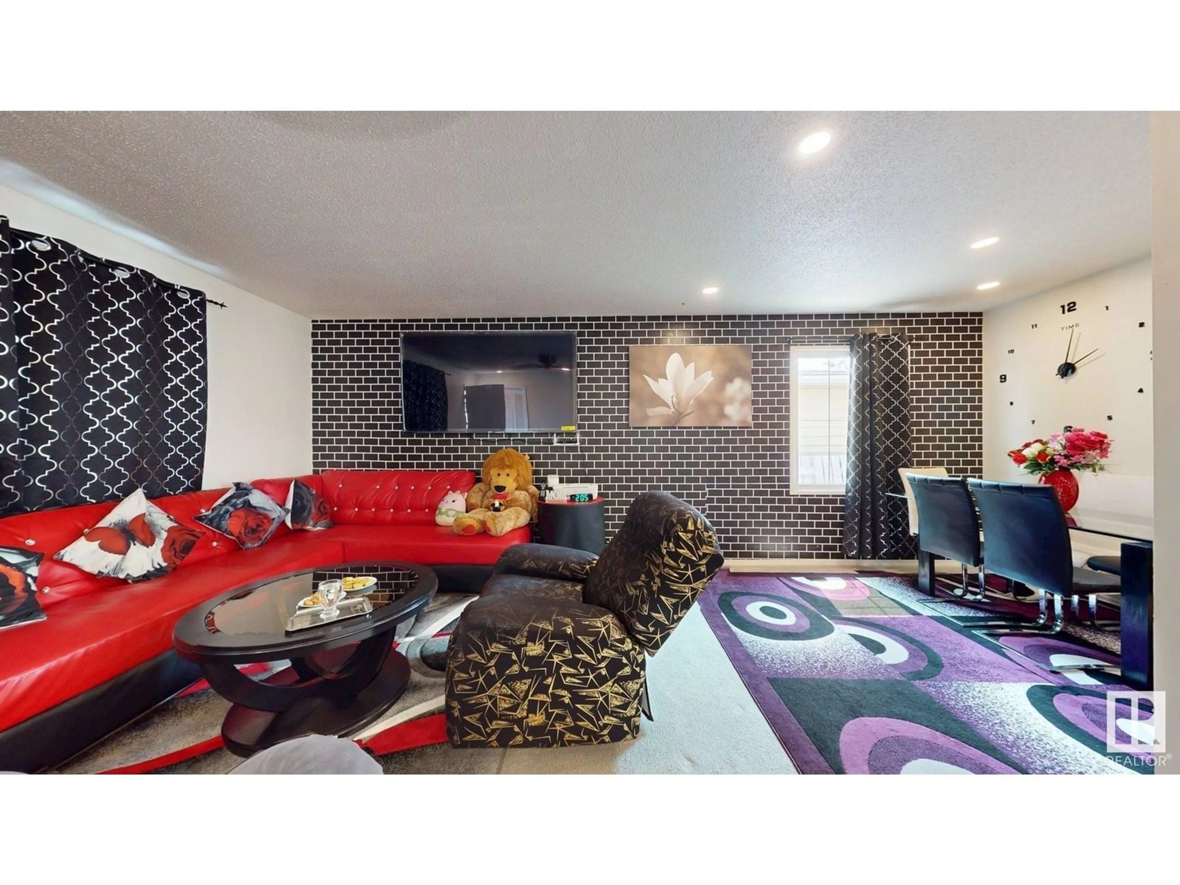 Living room with furniture, unknown for 12812 45 ST, Edmonton Alberta T5A2K4
