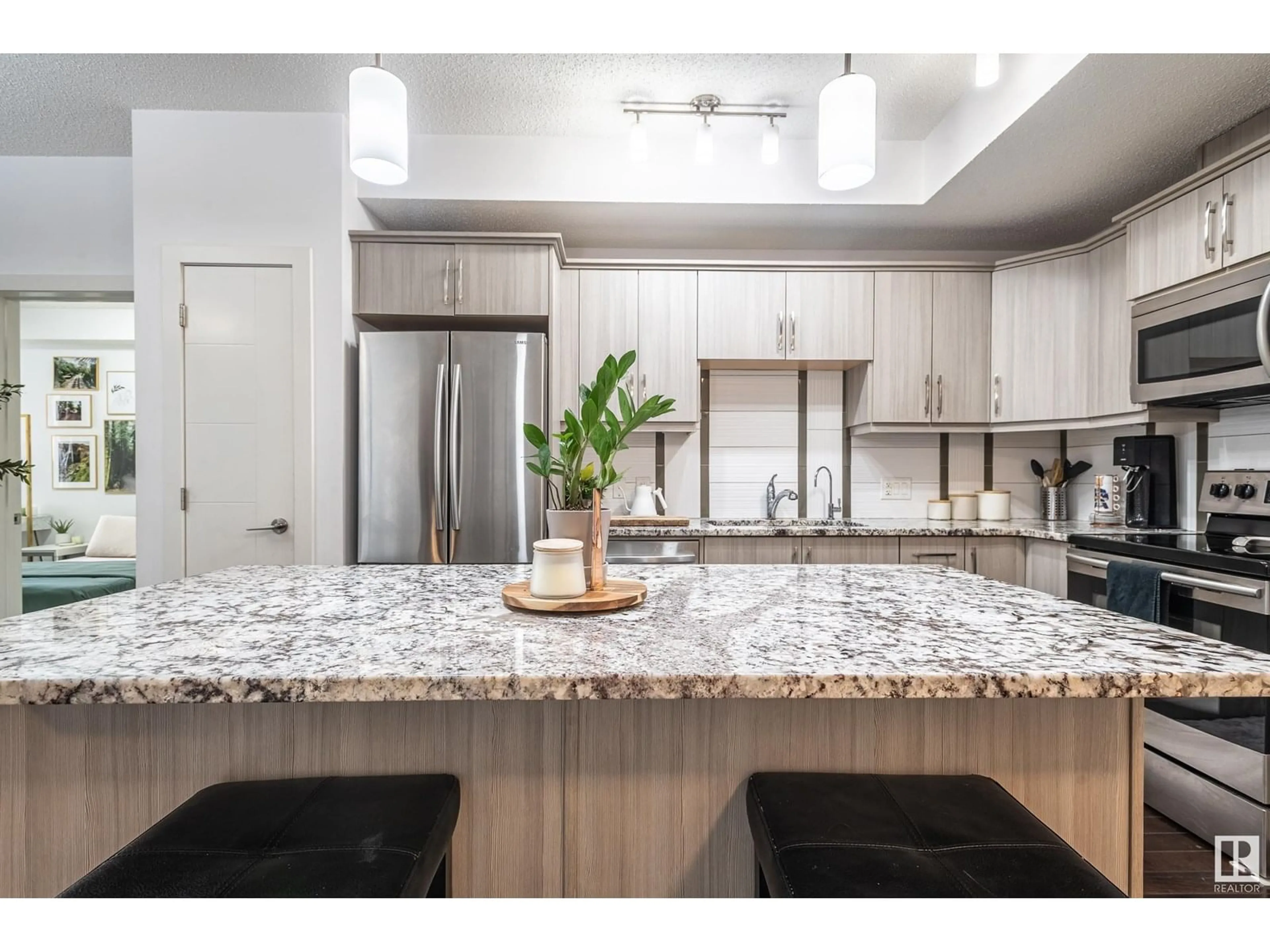 Open concept kitchen, unknown for #305 - 10523 123 ST, Edmonton Alberta T5N1N9