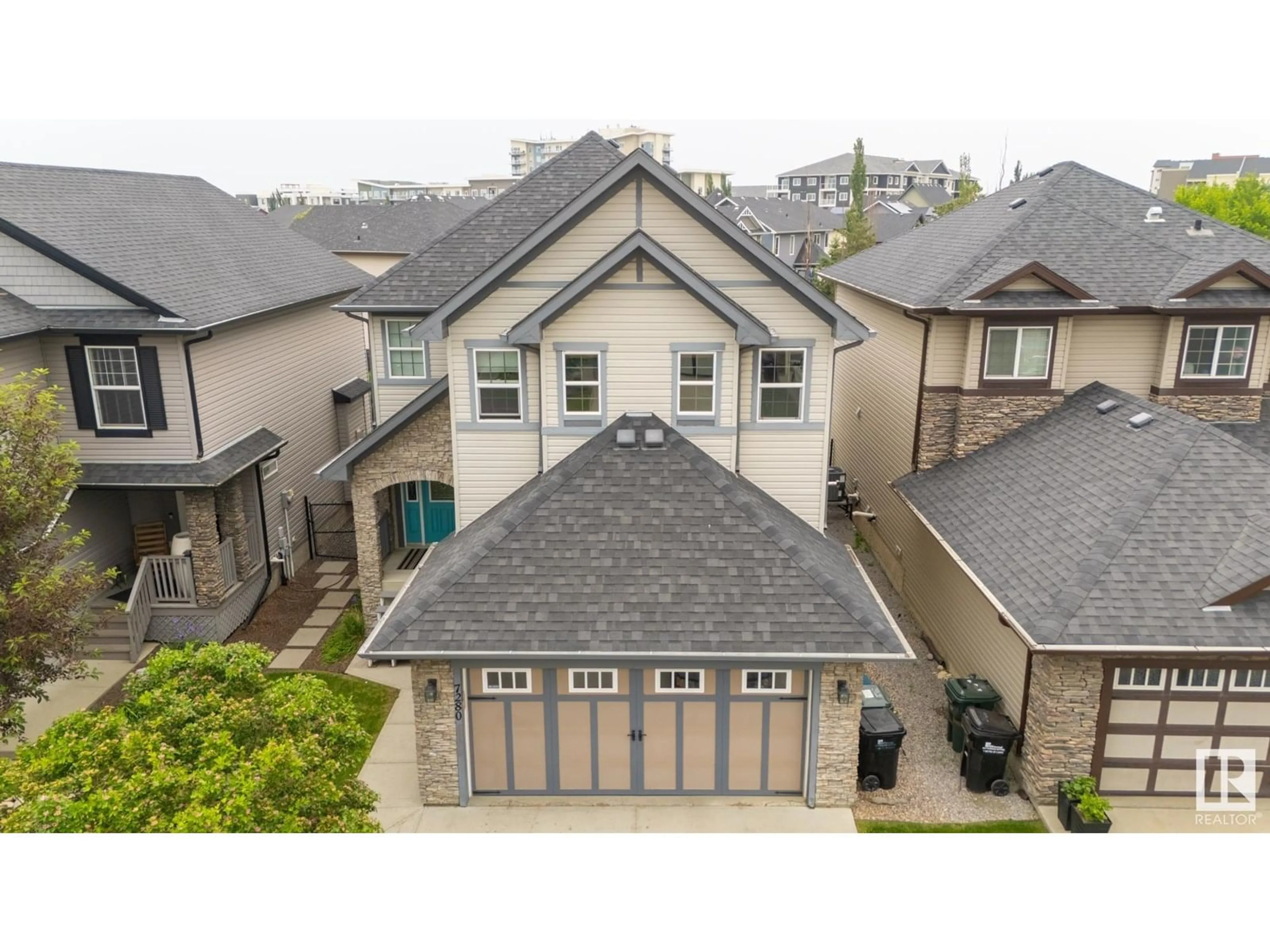 A pic from outside/outdoor area/front of a property/back of a property/a pic from drone, unknown for 7280 ESSEX WY, Sherwood Park Alberta T8H0L2