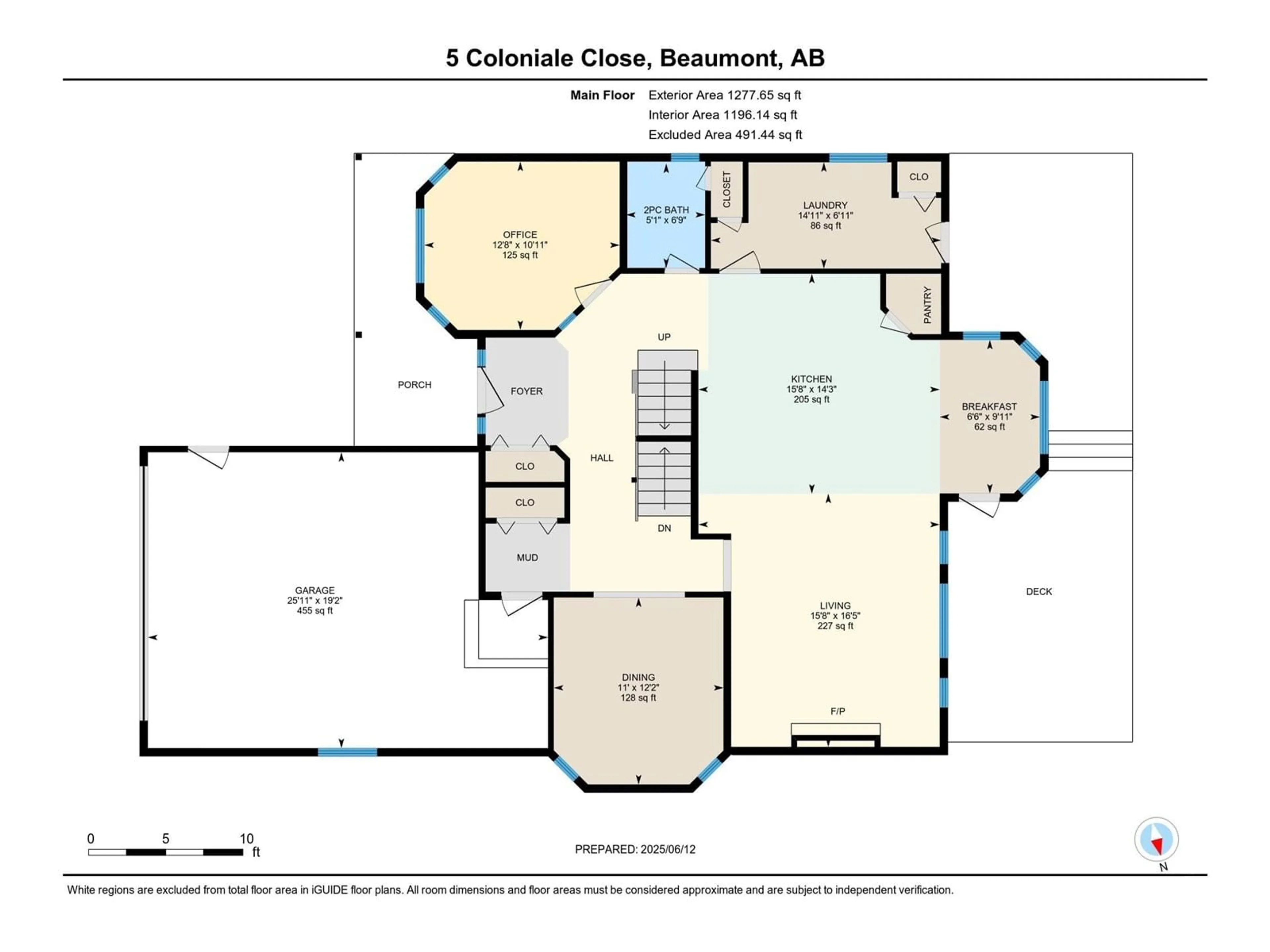 Floor plan for 5 COLONIALE CL, Beaumont Alberta T4X1M5
