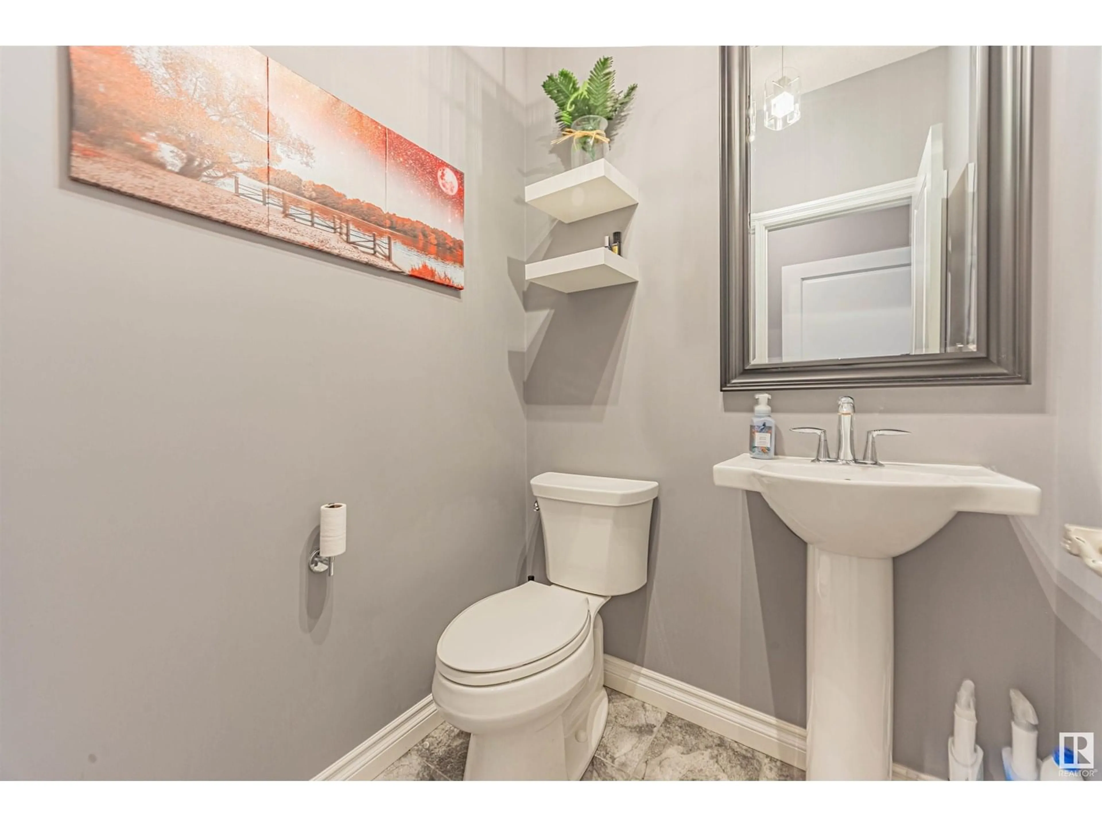 Standard bathroom, ceramic/tile floor for 387 SIMPKINS WD, Leduc Alberta T9E0Y4