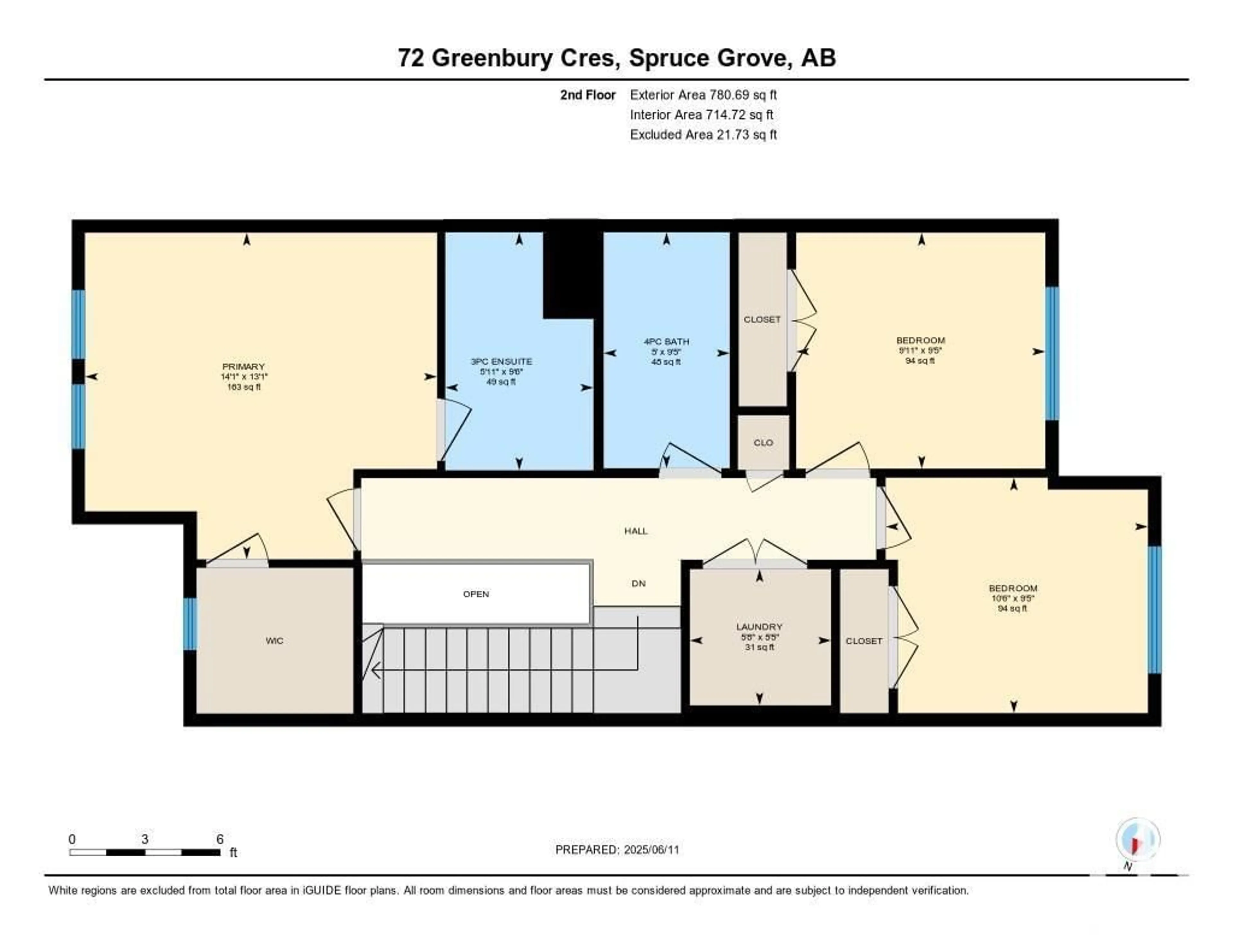 Floor plan for 72 GREENBURY CR, Spruce Grove Alberta T7X0L9