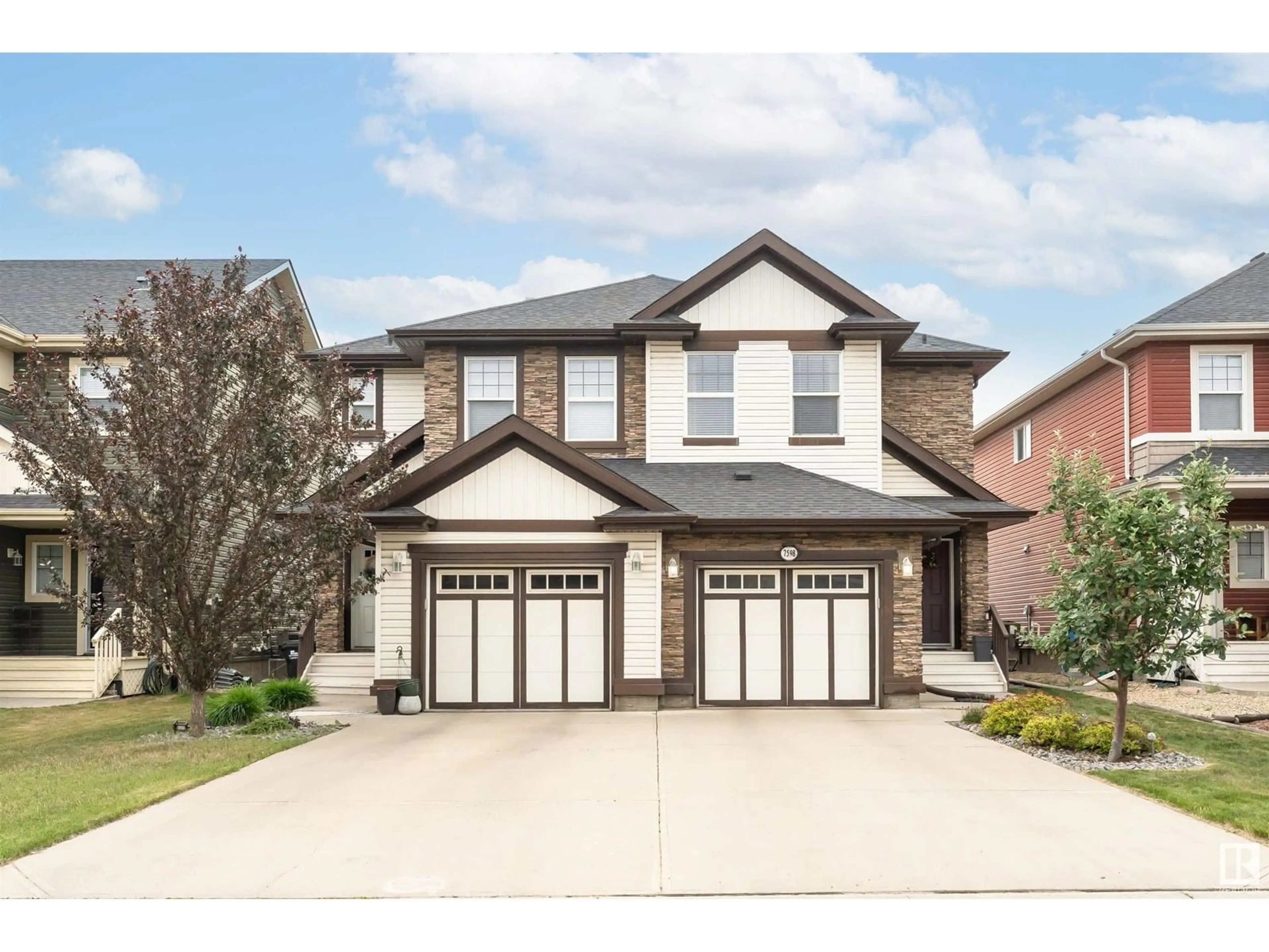 Home with brick exterior material, street for 7598 ELLESMERE WY, Sherwood Park Alberta T8H0P7