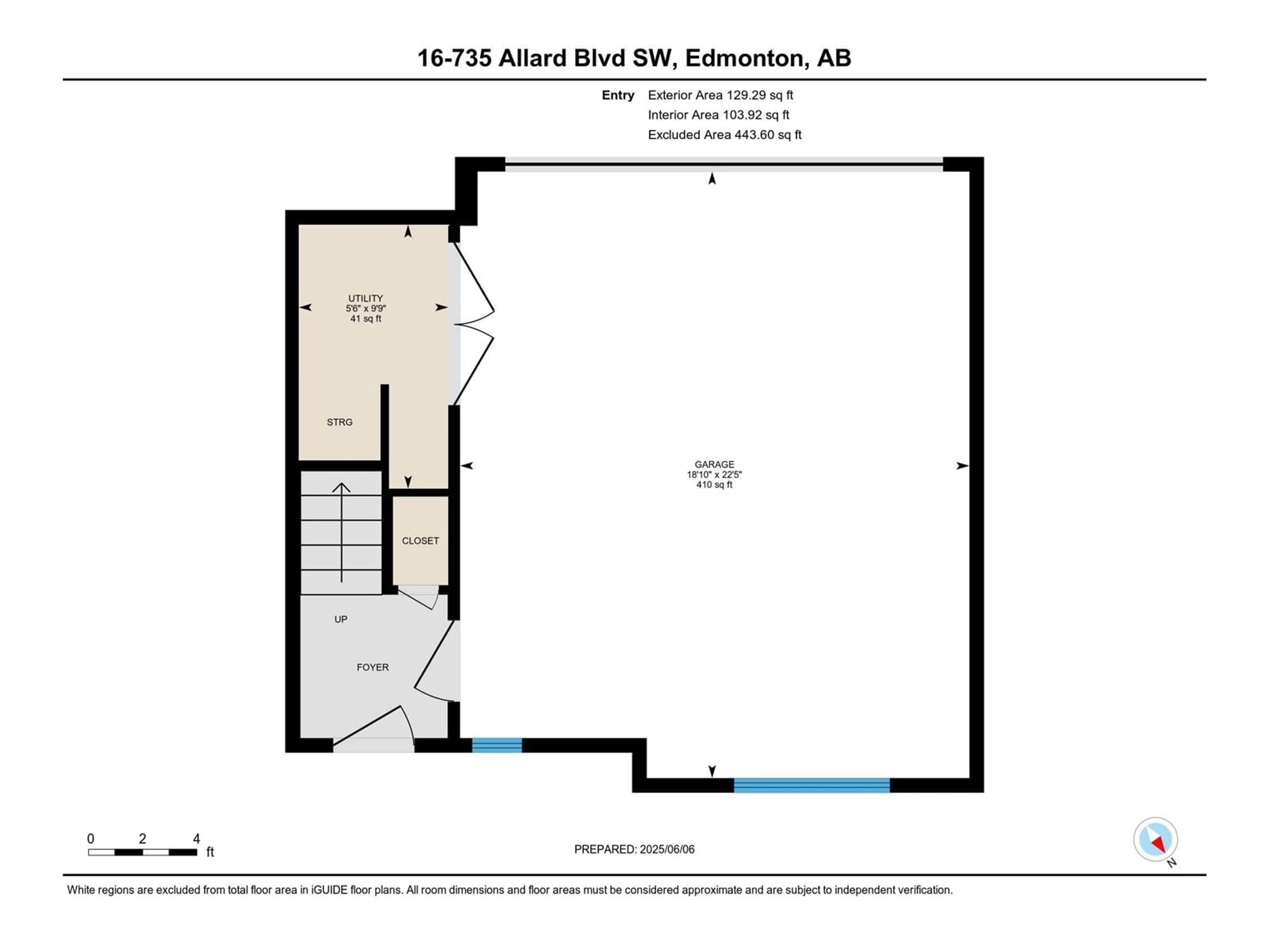 Floor plan for 735 - 16 ALLARD BV, Edmonton Alberta T6W3W5