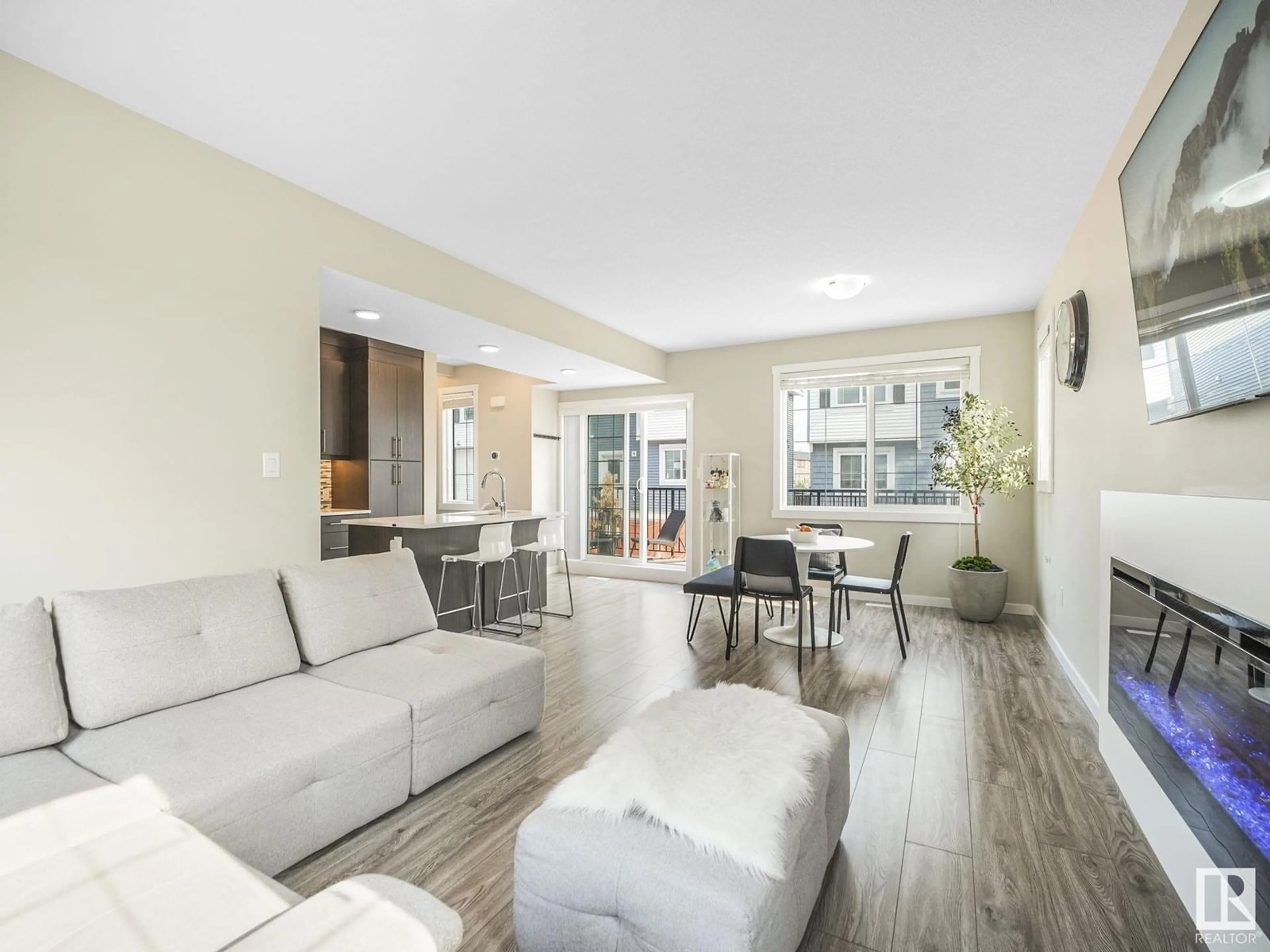 Living room with furniture, unknown for 735 - 16 ALLARD BV, Edmonton Alberta T6W3W5