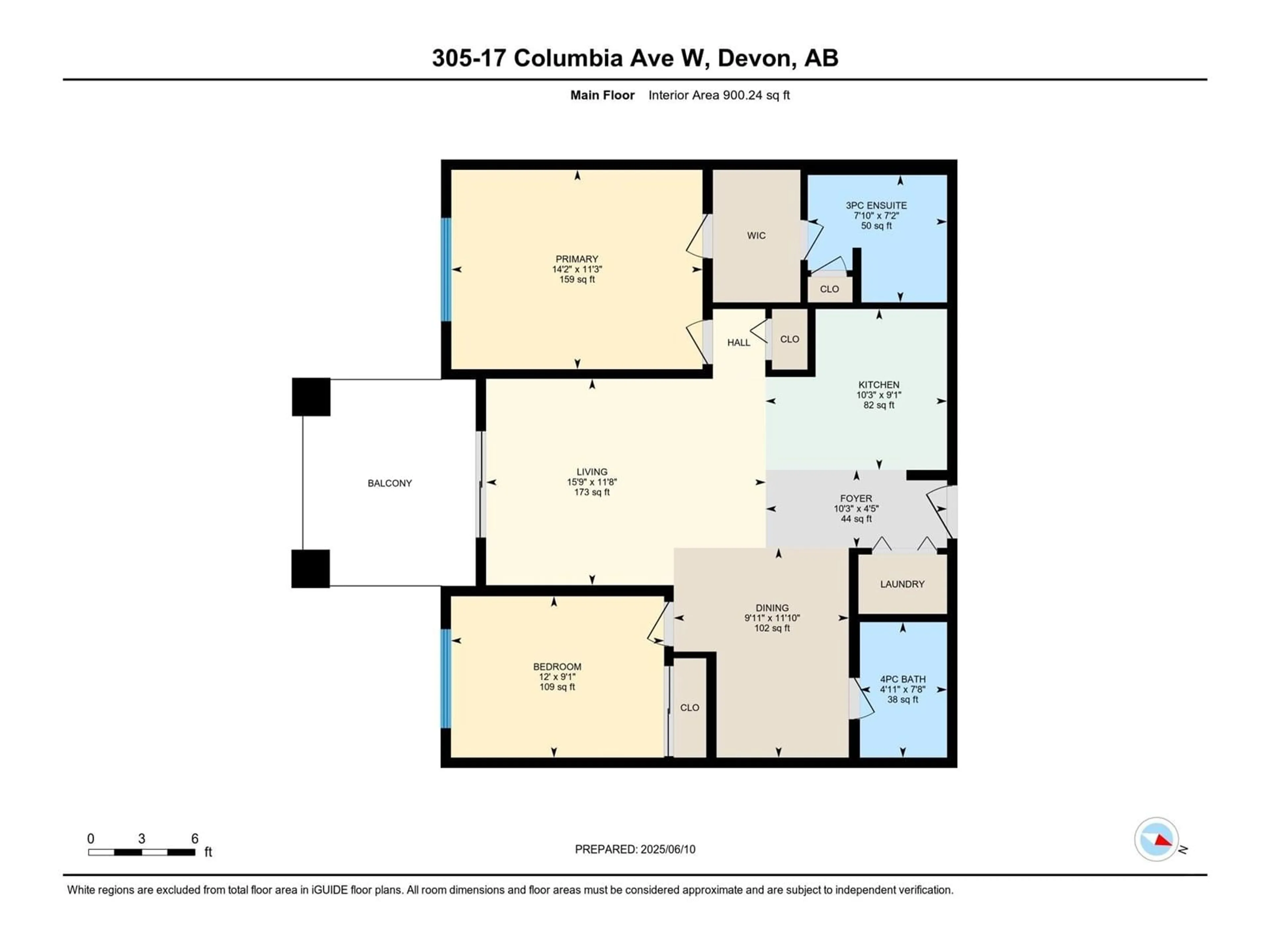 Floor plan for 17 - 305 COLUMBIA AV, Devon Alberta T9G1Y7