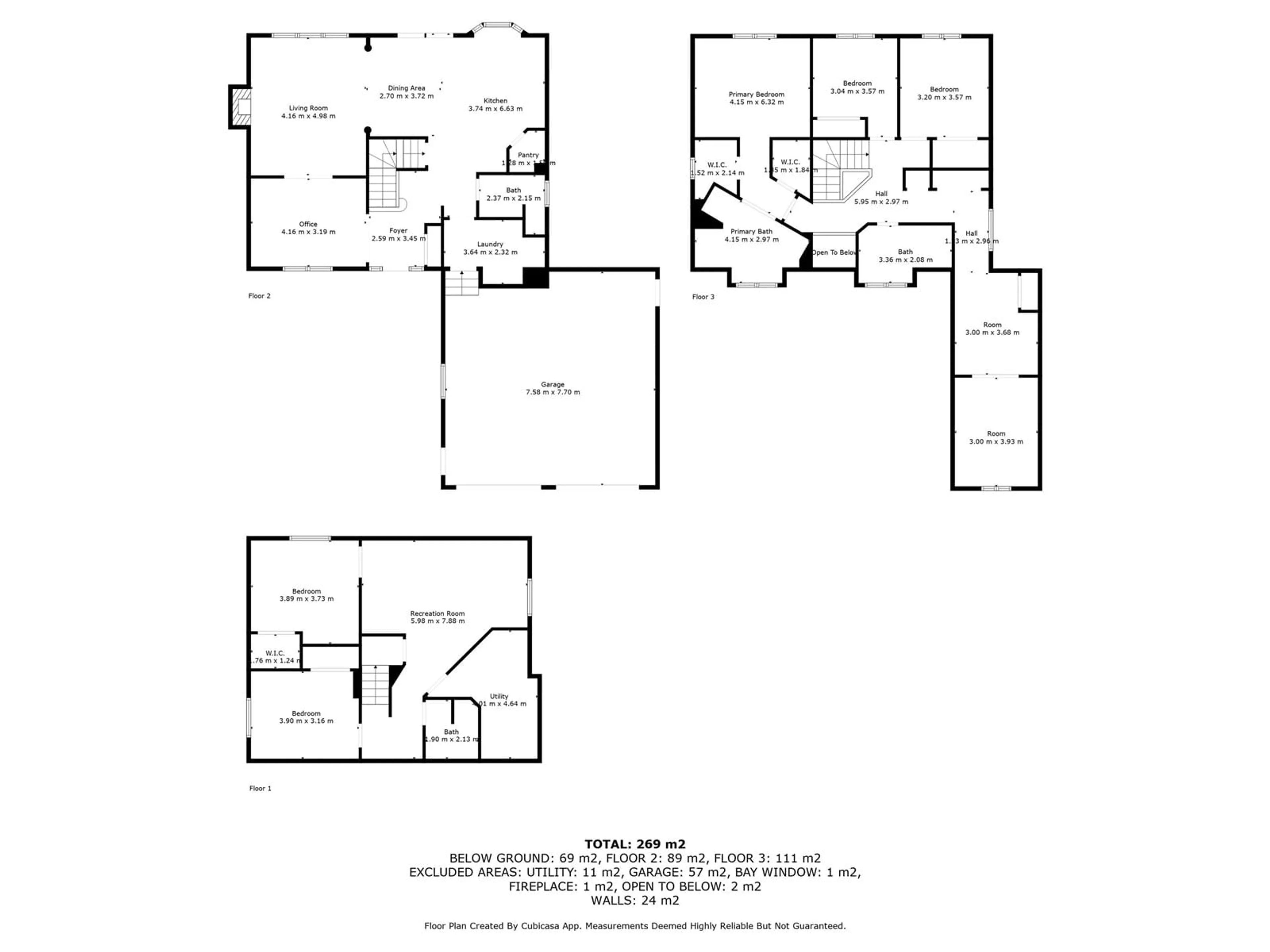 Floor plan for 4 - 4 TWP ROAD 540 TWP ROAD, Rural Parkland County Alberta T7X3V4