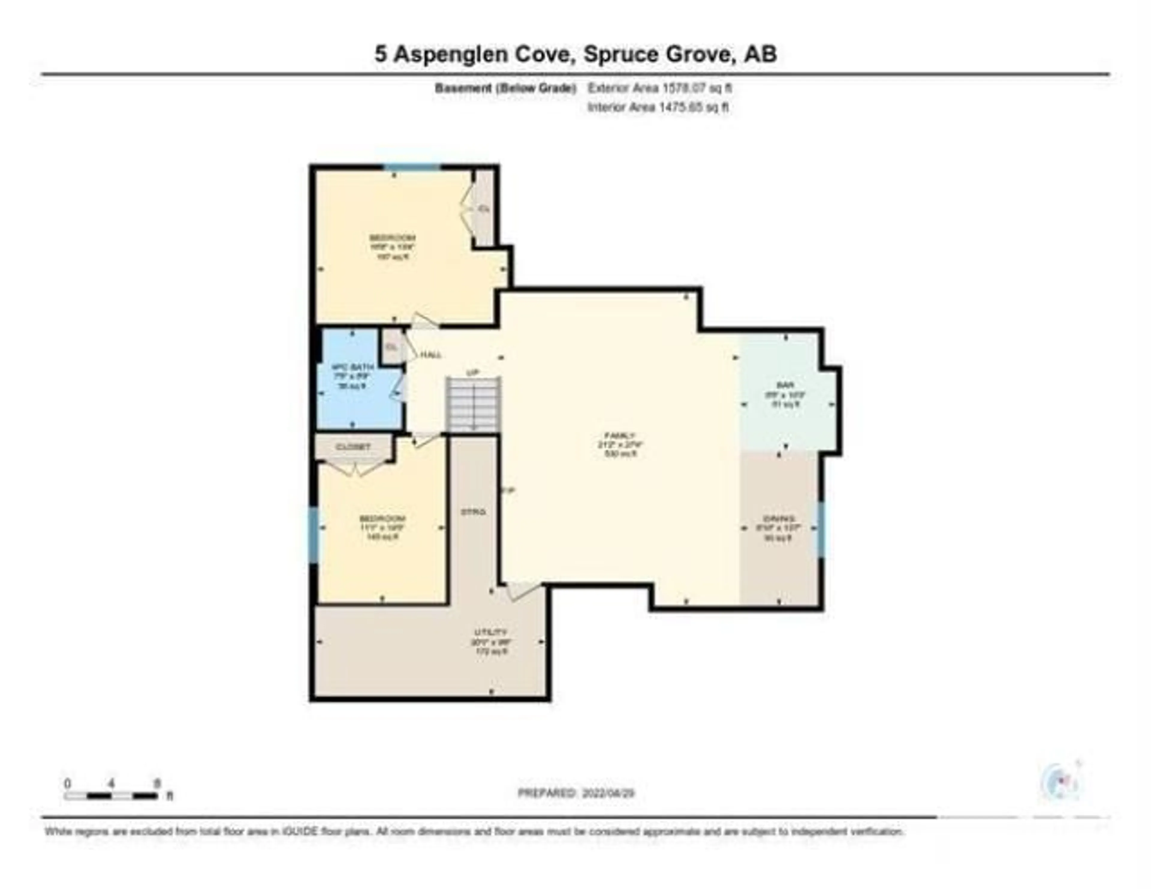 Floor plan for 5 ASPENGLEN CV, Spruce Grove Alberta T7X0J3