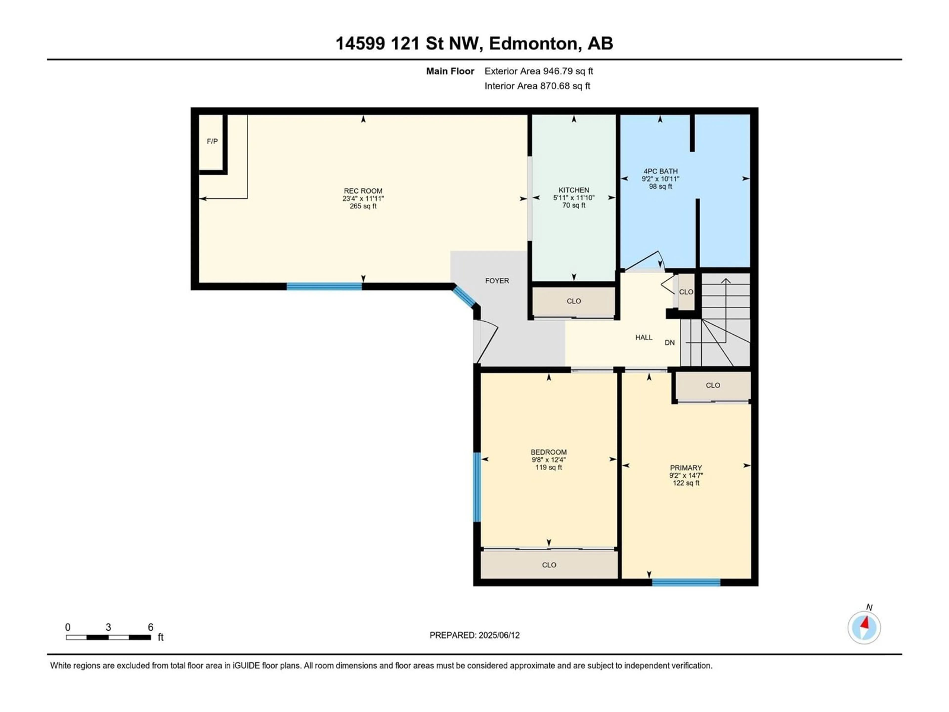 Floor plan for NW - 14599 121 ST, Edmonton Alberta T5X2S2