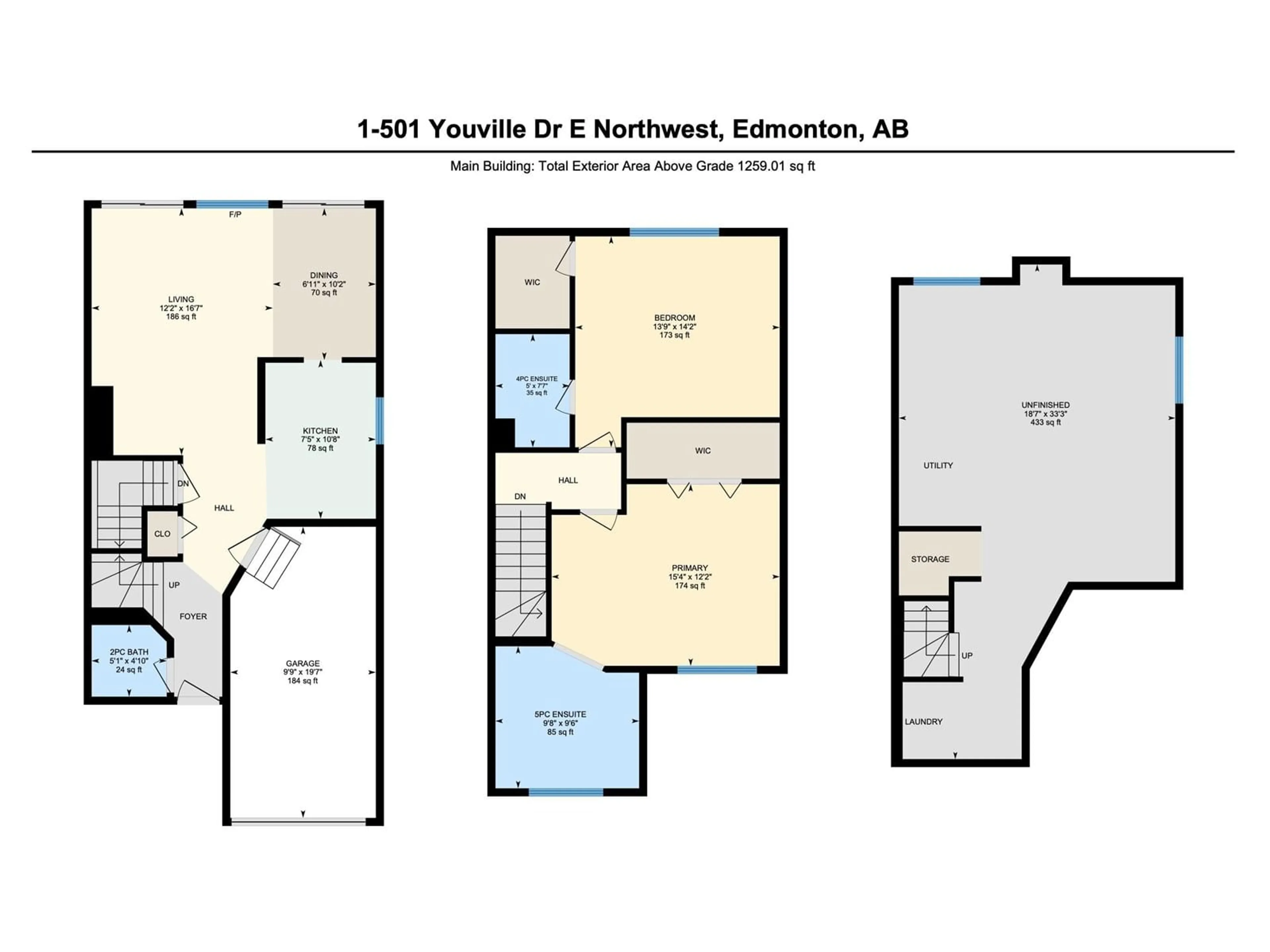 Floor plan for 501 YOUVILLE DR E NW, Edmonton Alberta T6L6T8