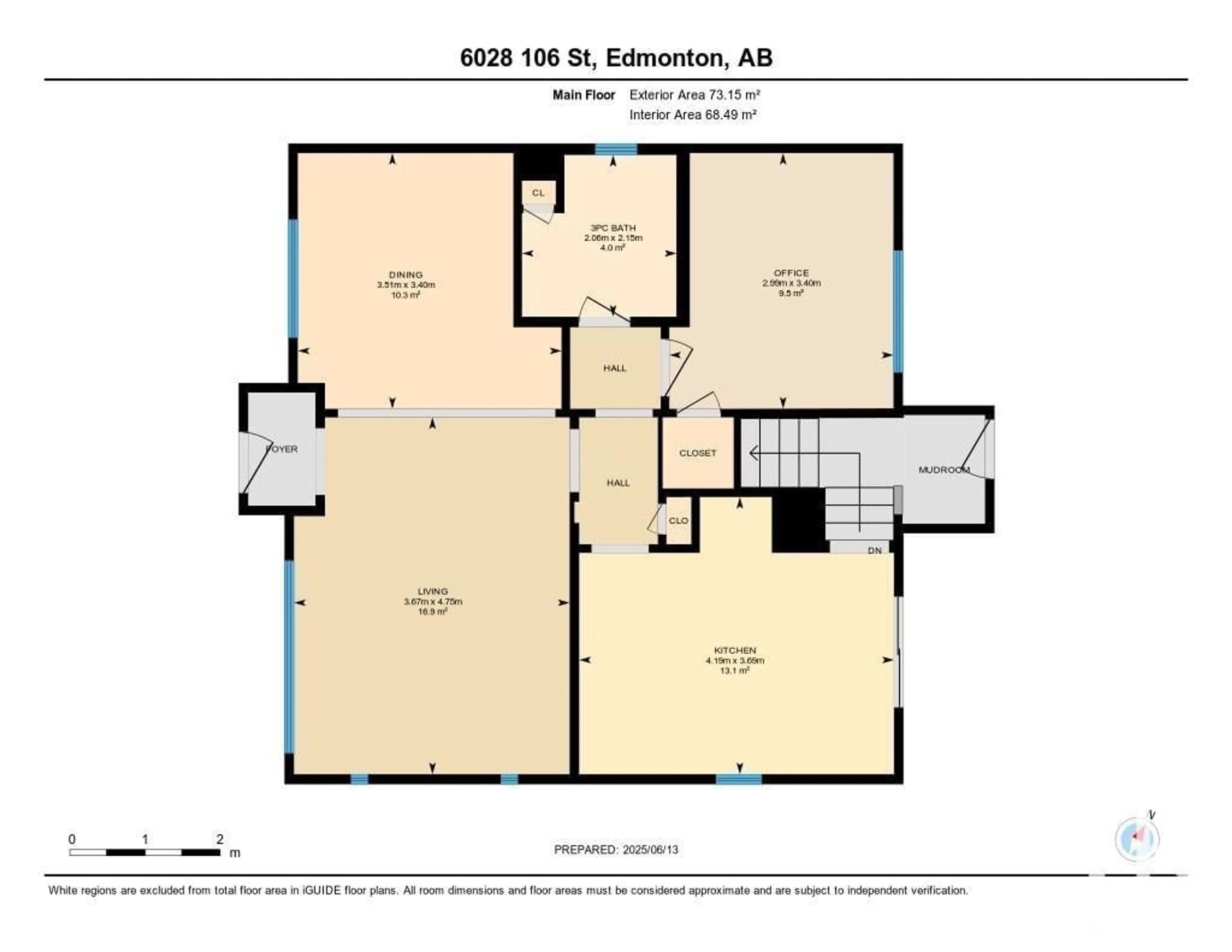 Floor plan for NW - 6028 106 ST, Edmonton Alberta T6H2T7