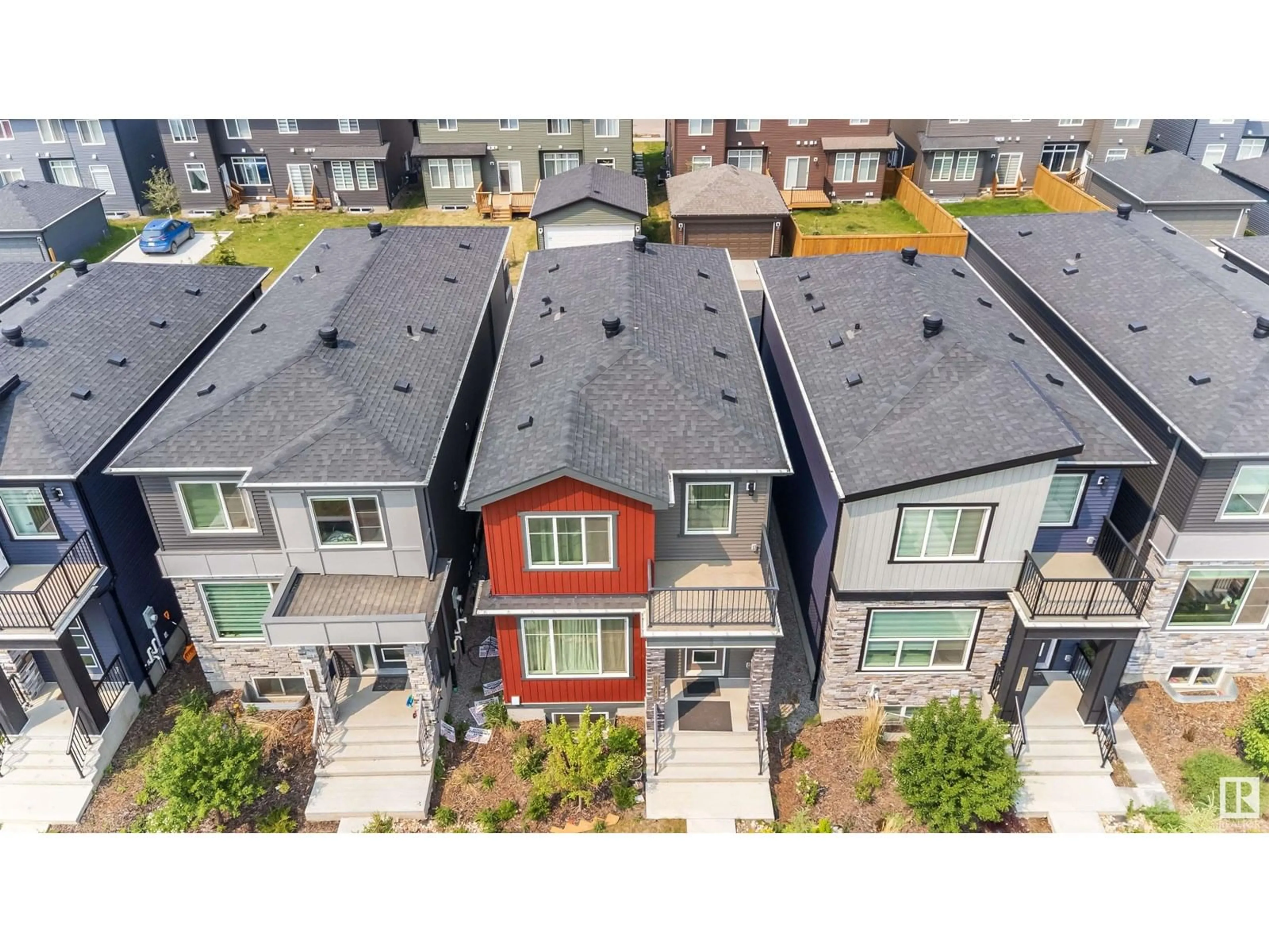 A pic from outside/outdoor area/front of a property/back of a property/a pic from drone, street for SW - 8034 KIRIAK LI, Edmonton Alberta T6W4V2