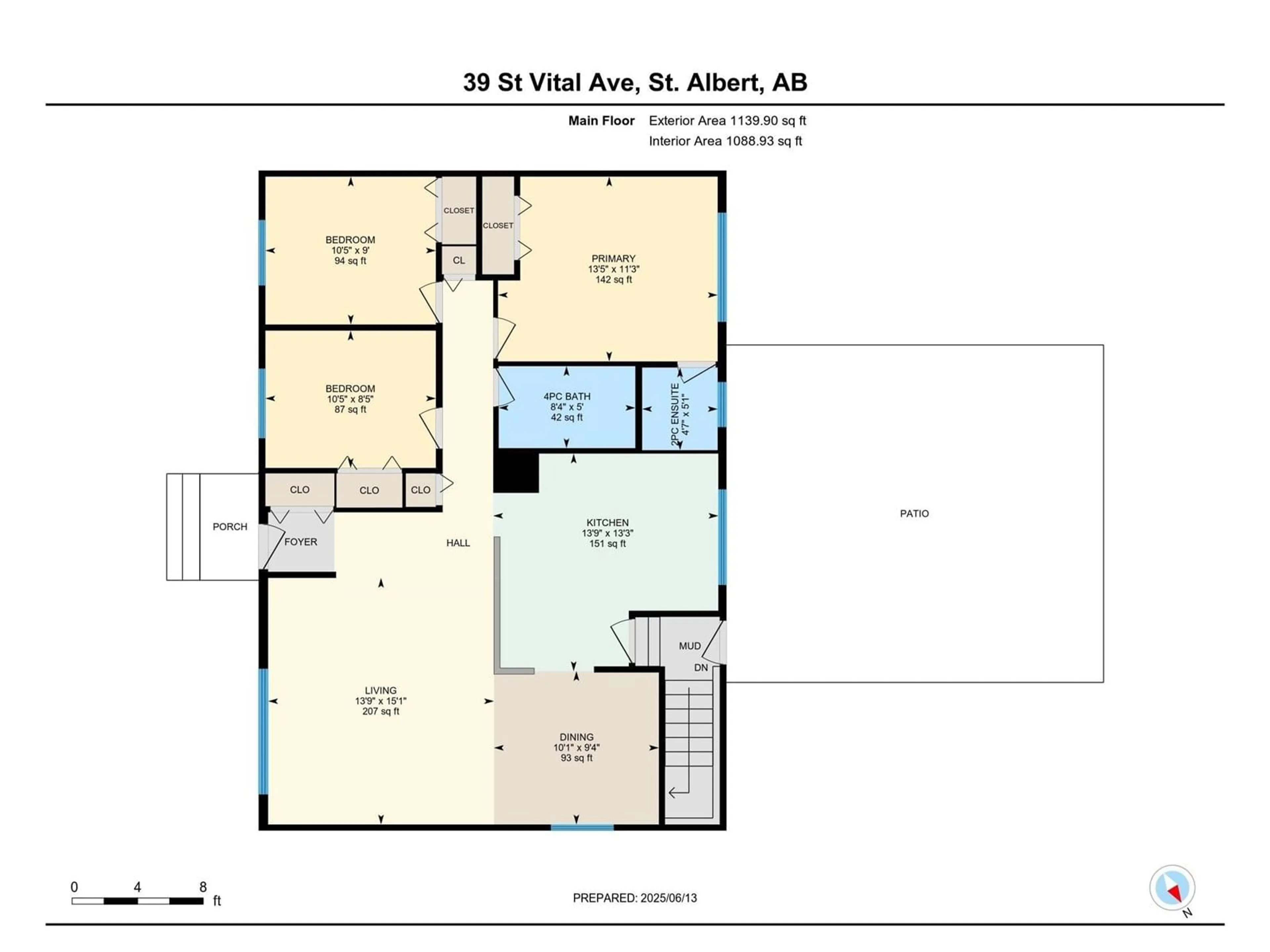 Floor plan for 39 ST VITAL AV, St. Albert Alberta T8N1K7