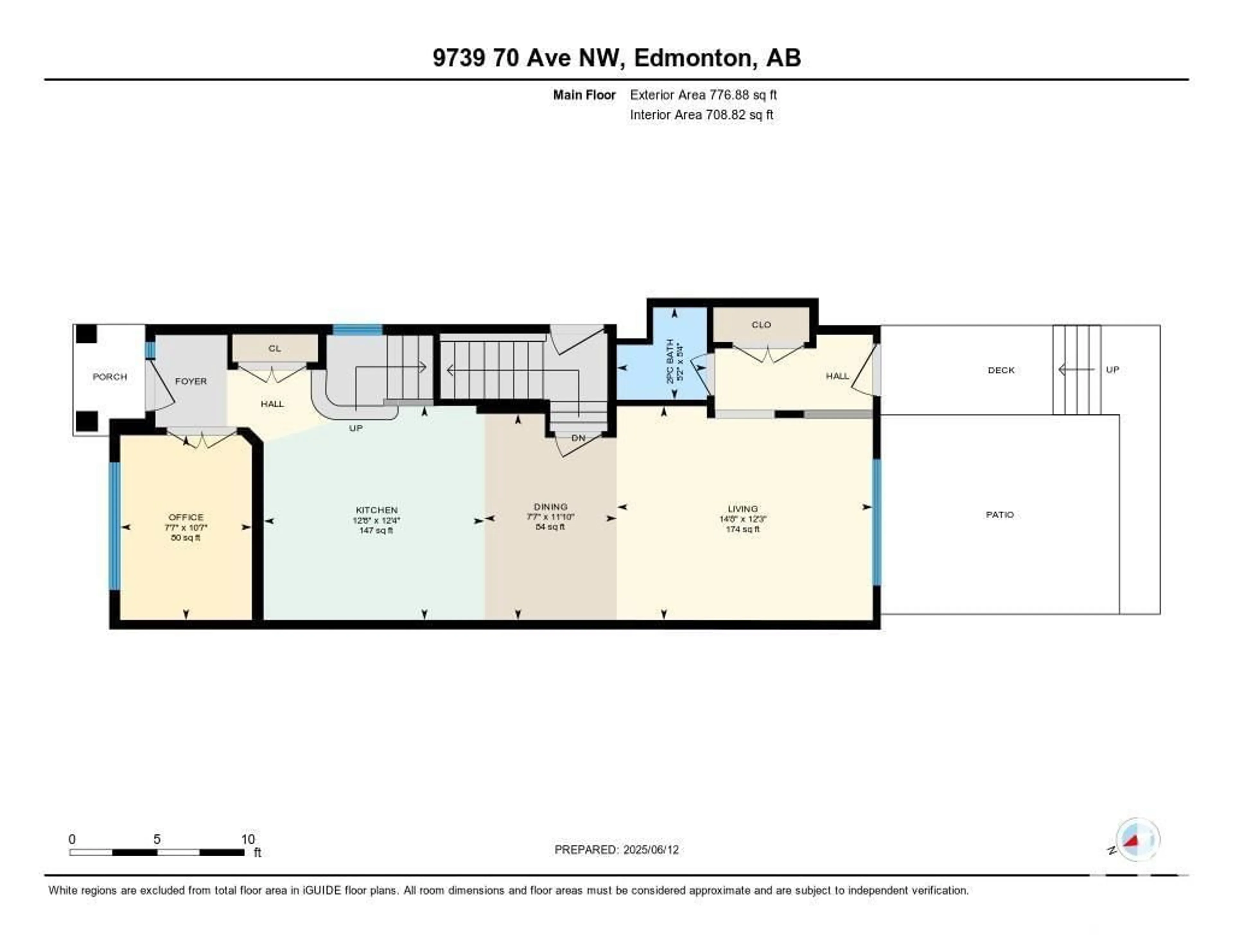 Floor plan for 9739 70 AV, Edmonton Alberta T6E0V4
