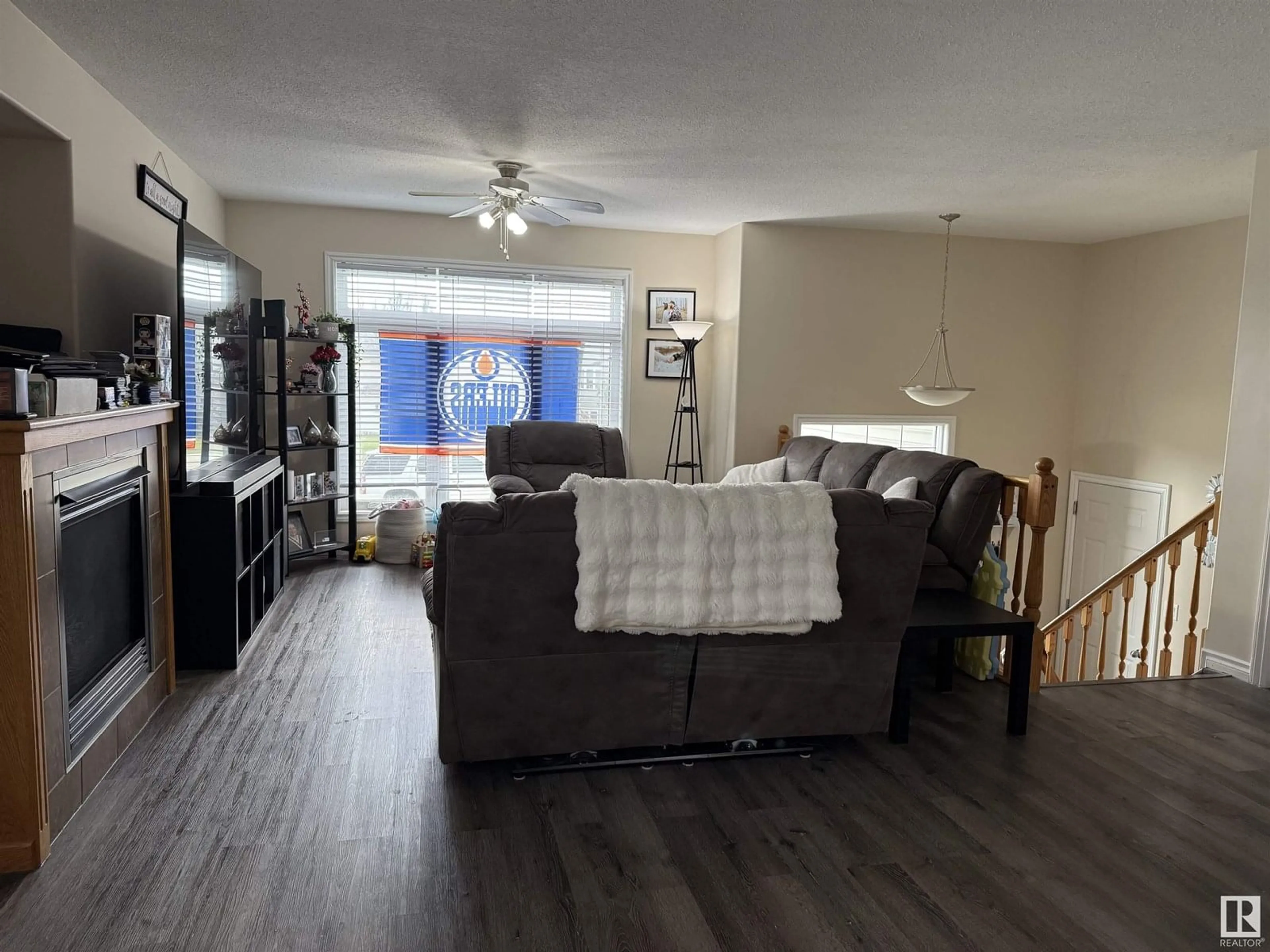 Living room with furniture, unknown for 4018 47 AV, Drayton Valley Alberta T7A0A8