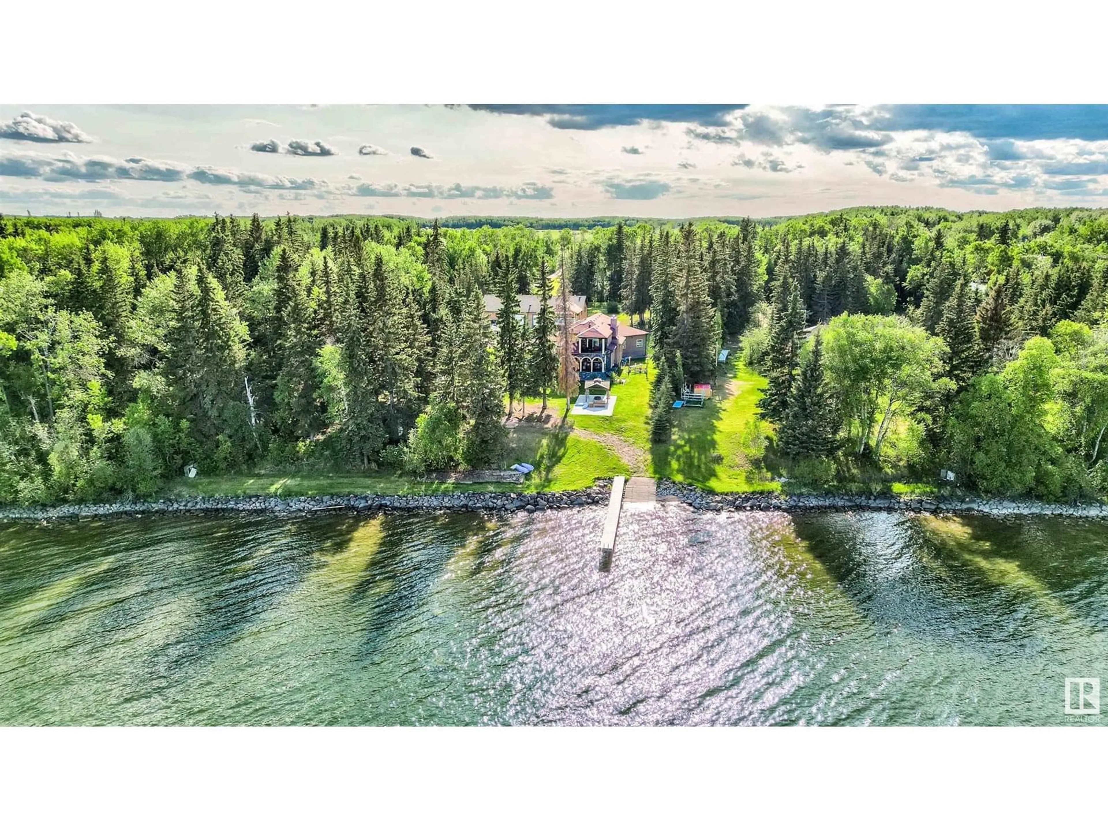 A pic from outside/outdoor area/front of a property/back of a property/a pic from drone, water/lake/river/ocean view for 2202 28 ST, Cold Lake Alberta T9M1G2