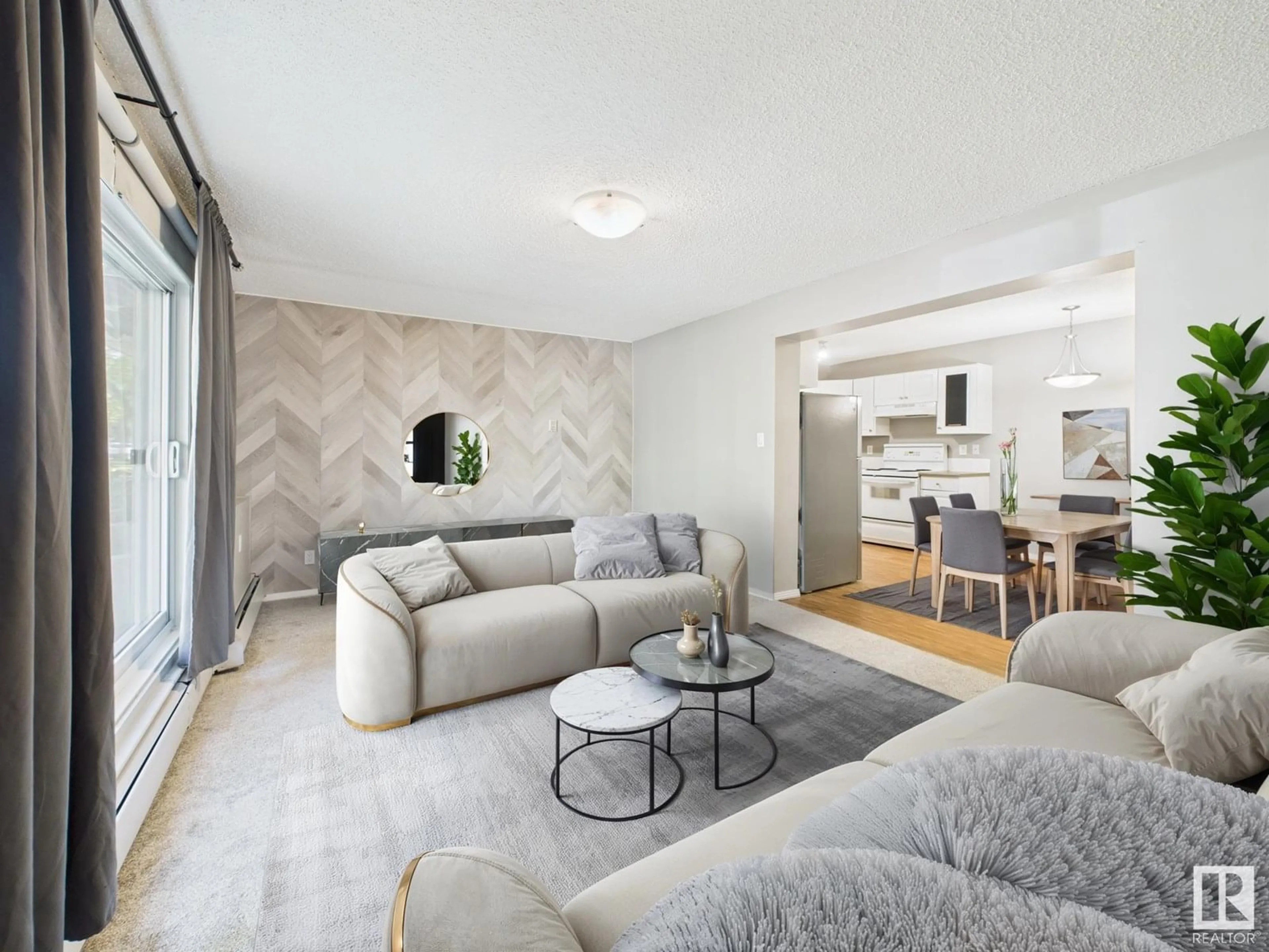 Living room with furniture, unknown for #23 - 10208 113 ST, Edmonton Alberta T5K1P4