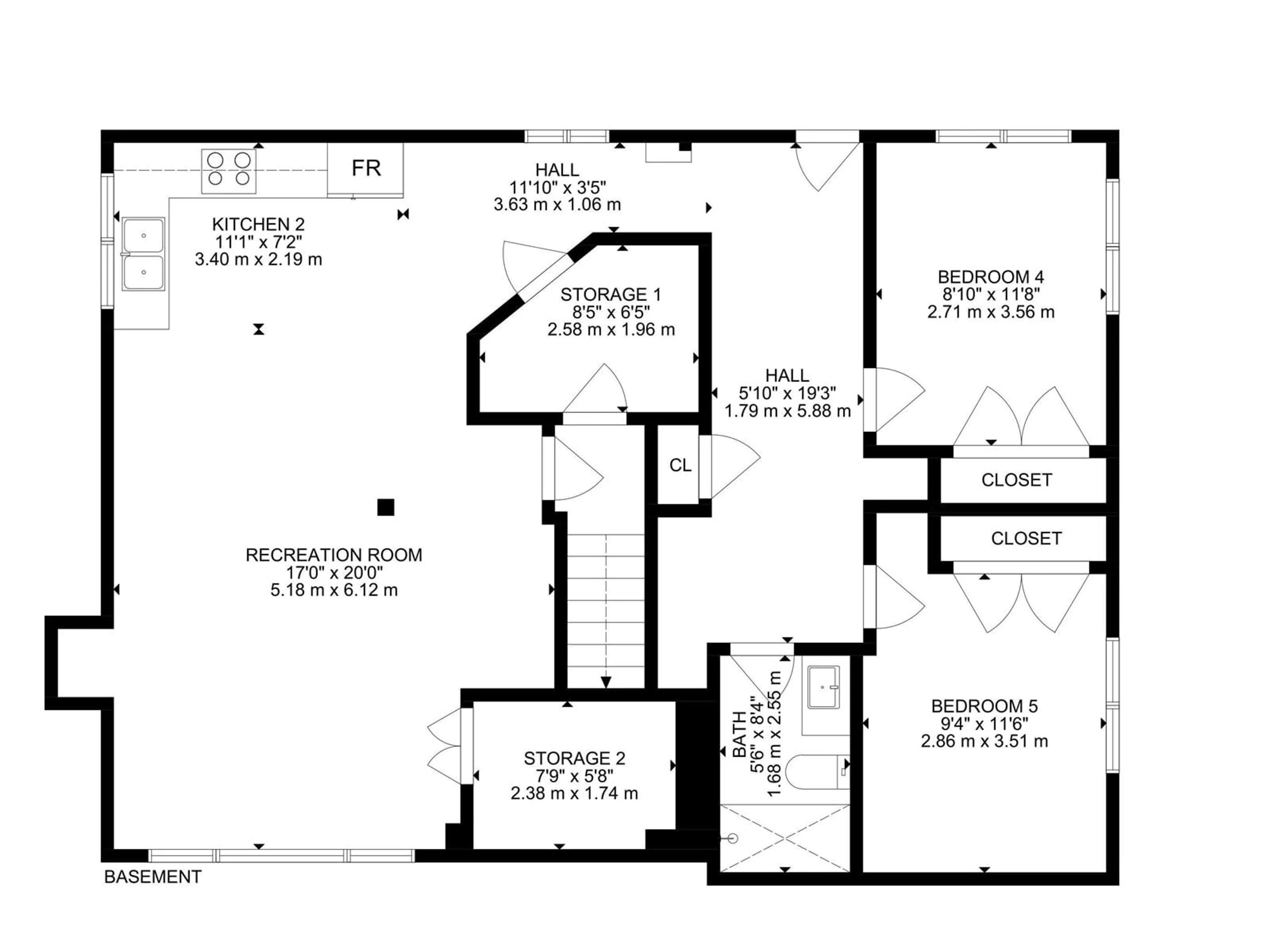 Floor plan for NW - 1847 40 ST, Edmonton Alberta T6L3H3