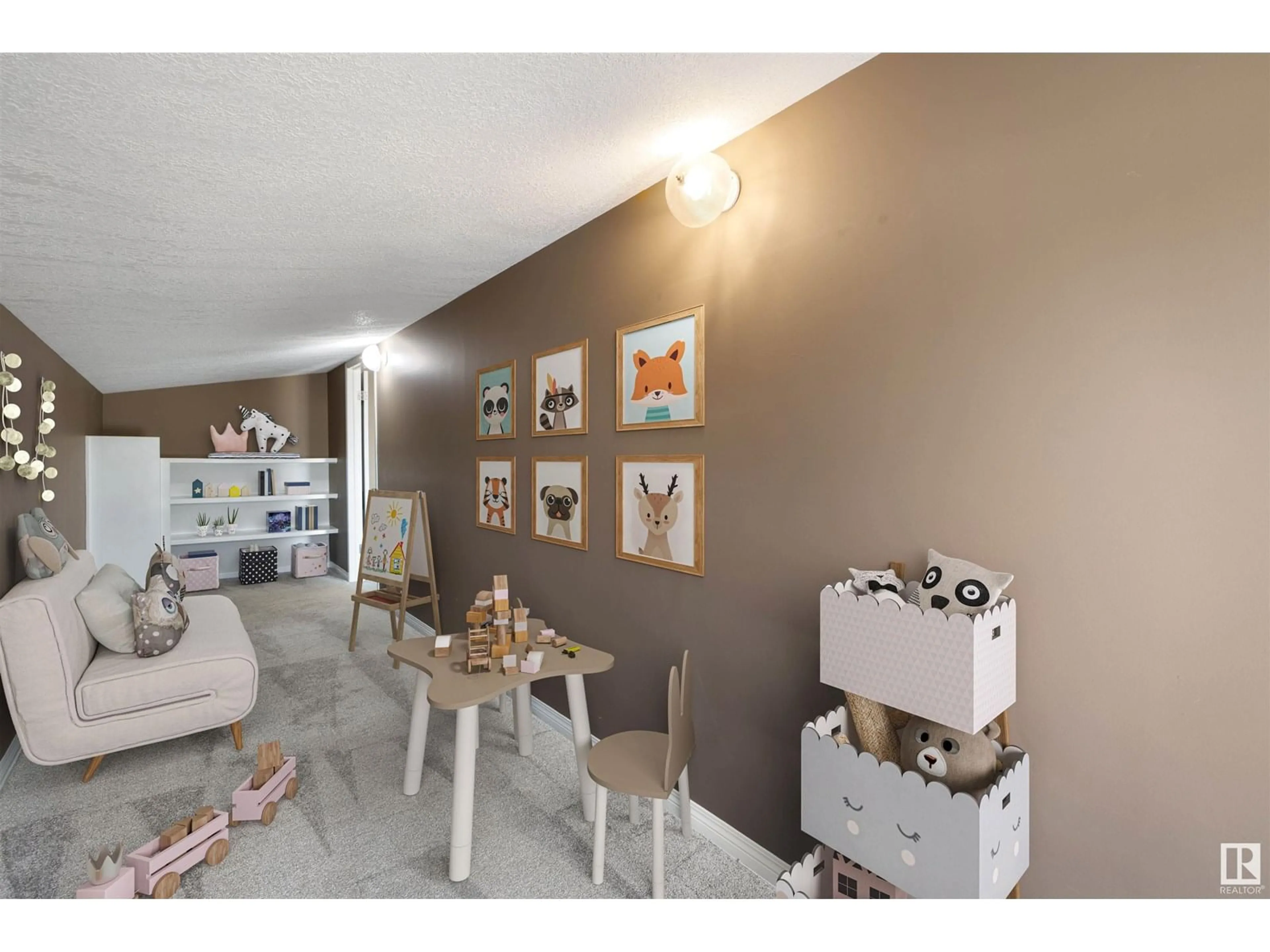 Living room with furniture, unknown for 3811 130 AV, Edmonton Alberta T5A5G1
