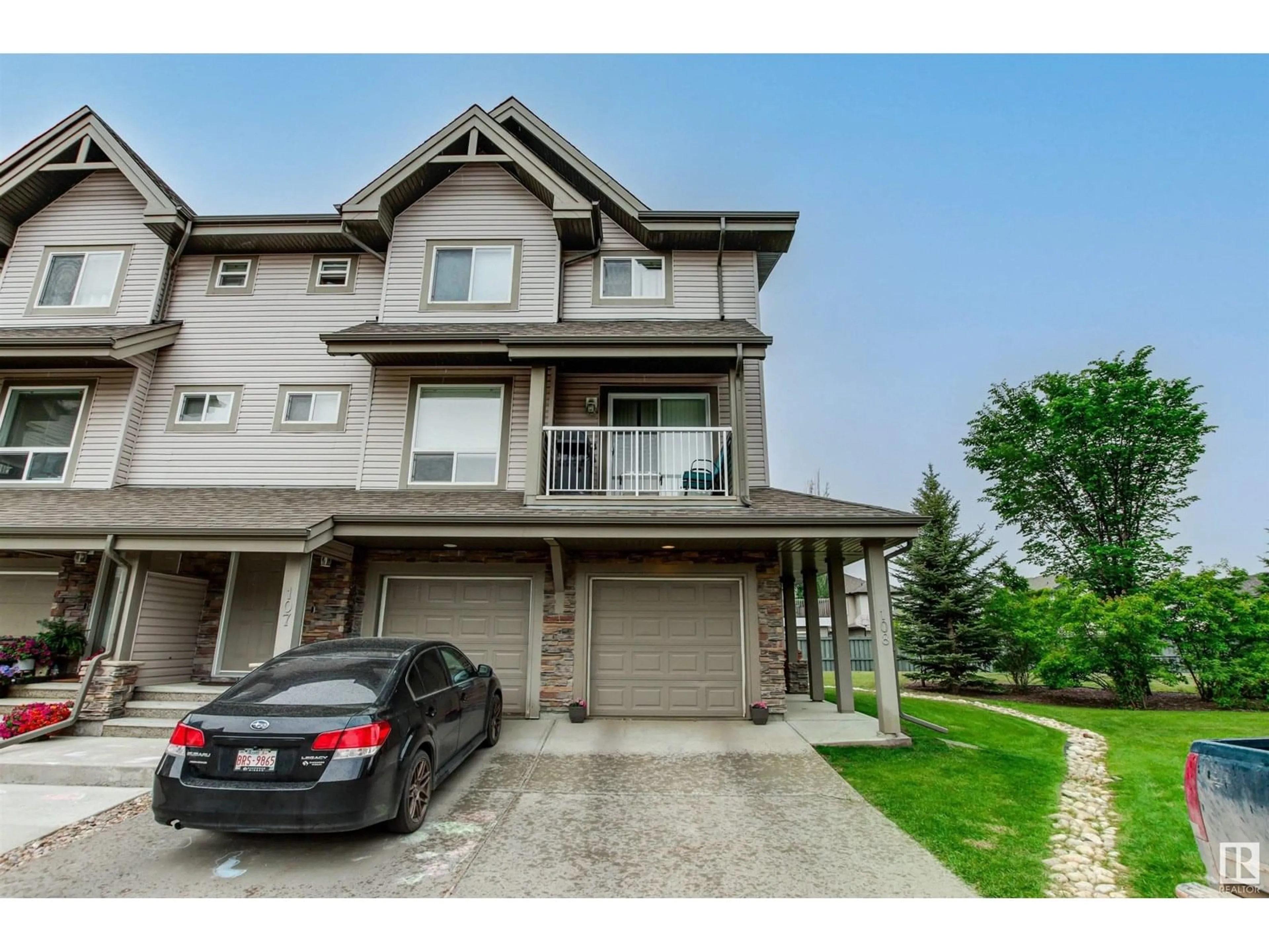 A pic from outside/outdoor area/front of a property/back of a property/a pic from drone, street for #108 - 12050 17 AV, Edmonton Alberta T6W1X4