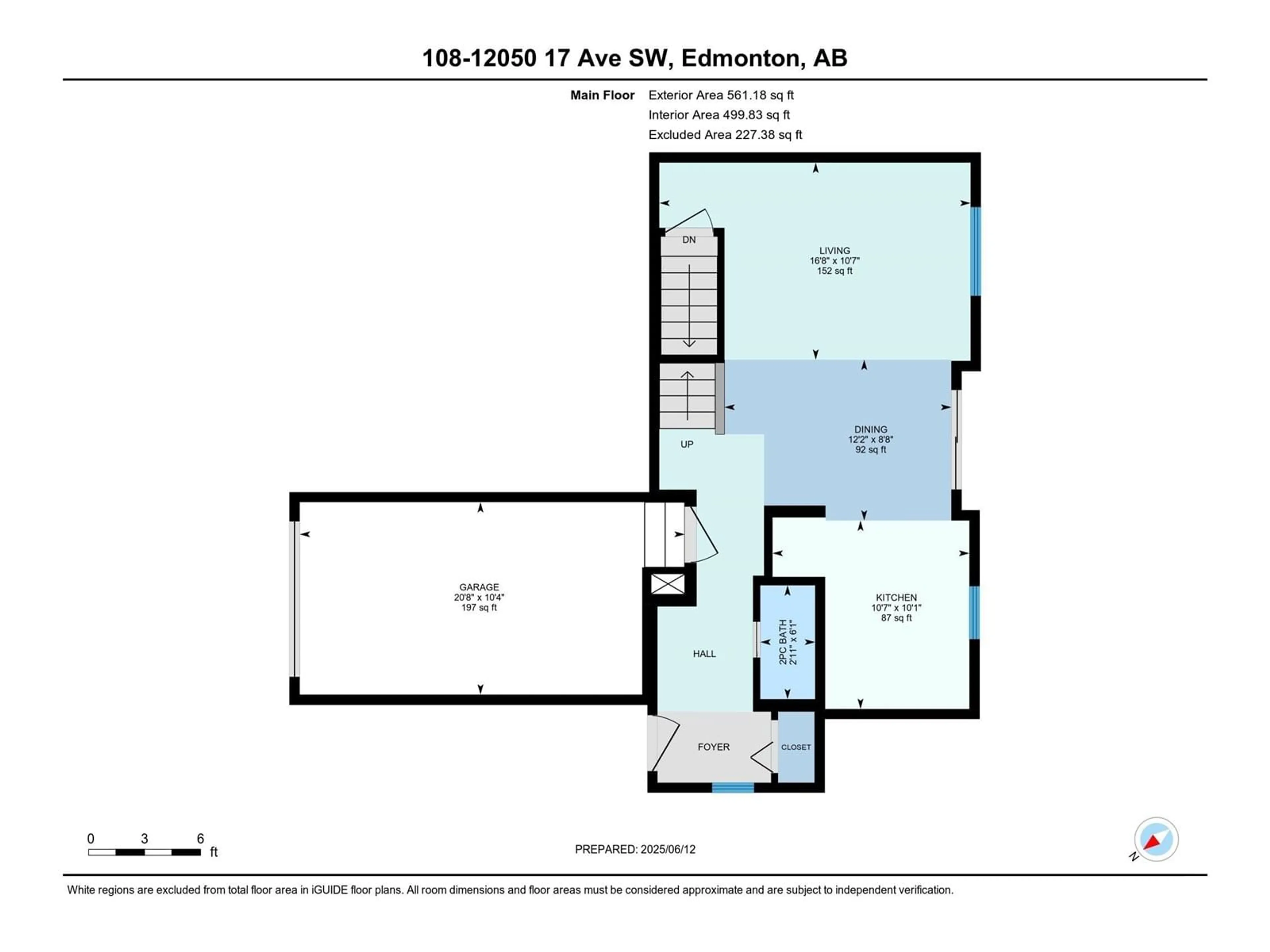 Floor plan for #108 - 12050 17 AV, Edmonton Alberta T6W1X4