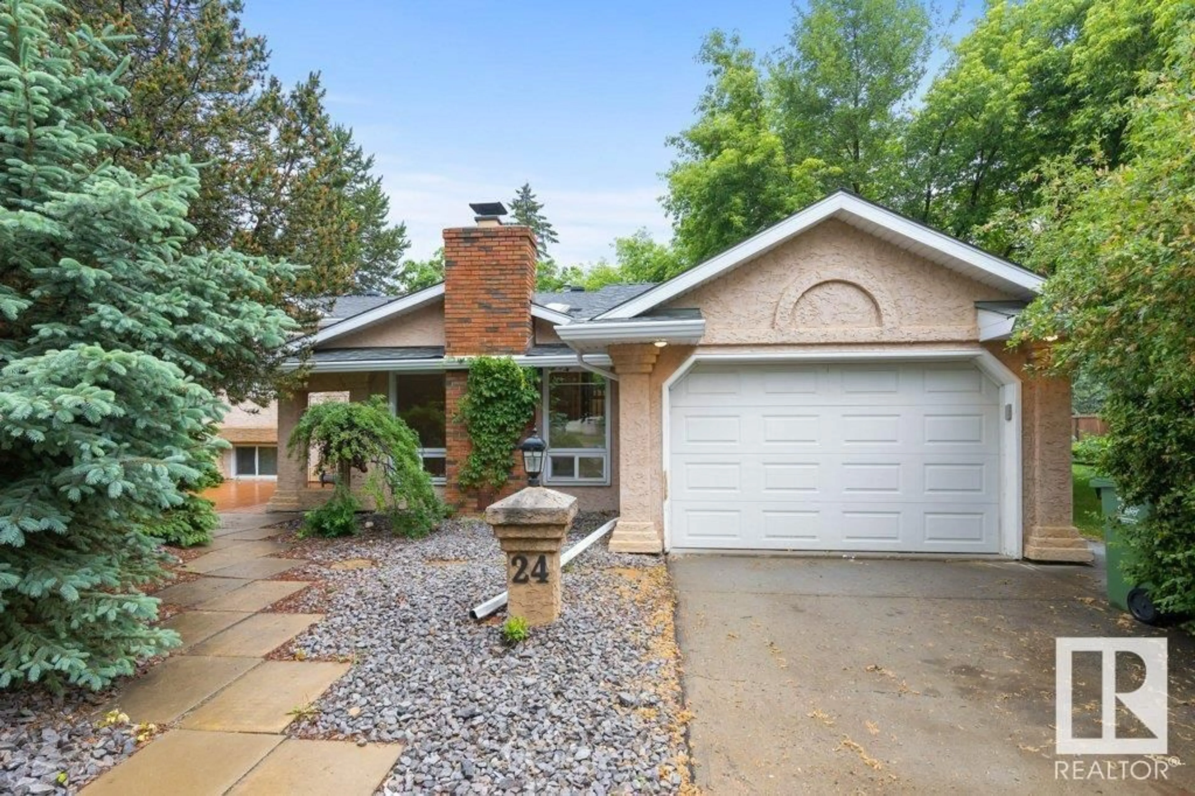 Home with brick exterior material, street for 24 LUCERNE CR, St. Albert Alberta T8N2R2