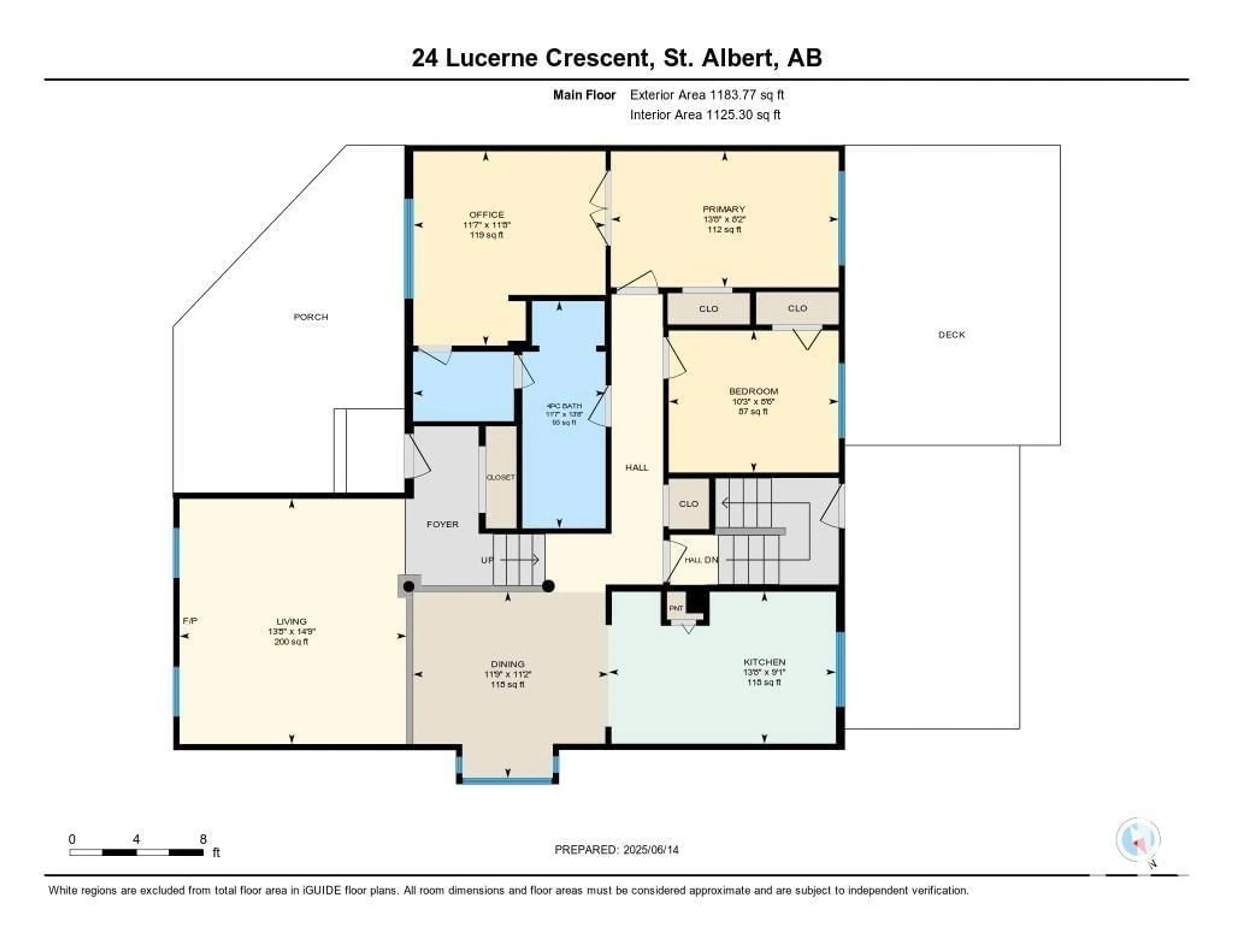 Floor plan for 24 LUCERNE CR, St. Albert Alberta T8N2R2