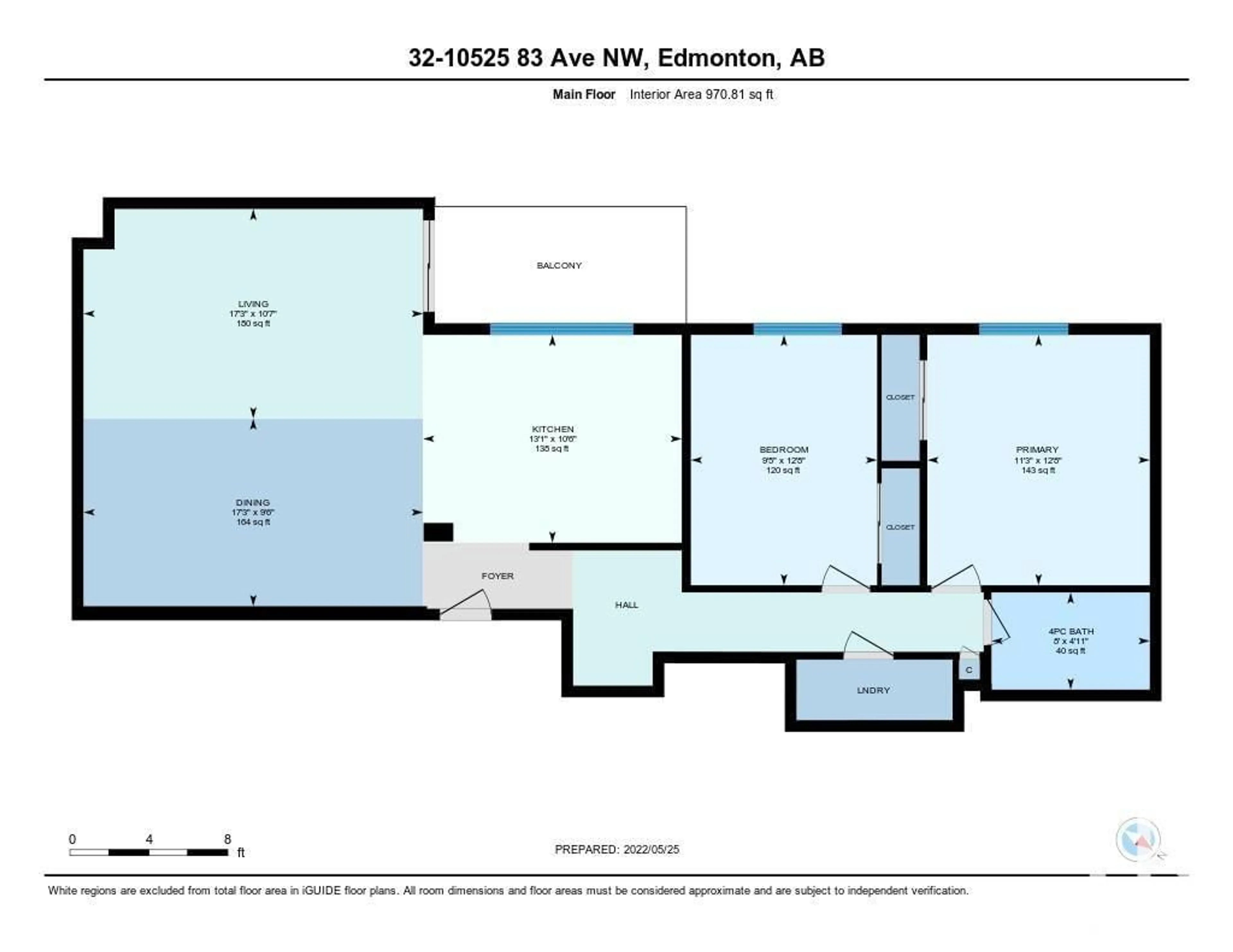 Floor plan for #32 - 10525 83 AV, Edmonton Alberta T6E2E1