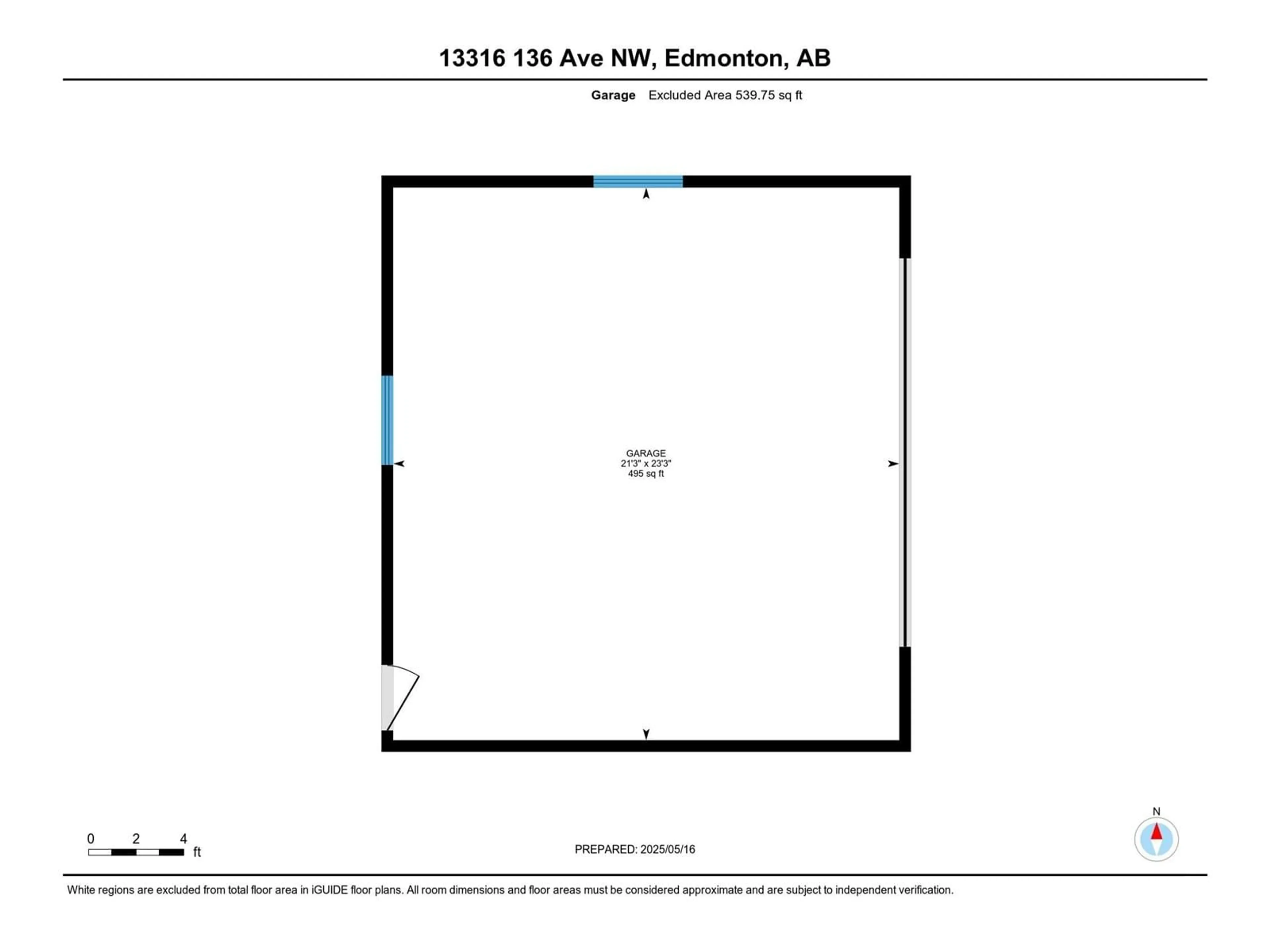 Floor plan for 13316 136 AV, Edmonton Alberta T5L4B3
