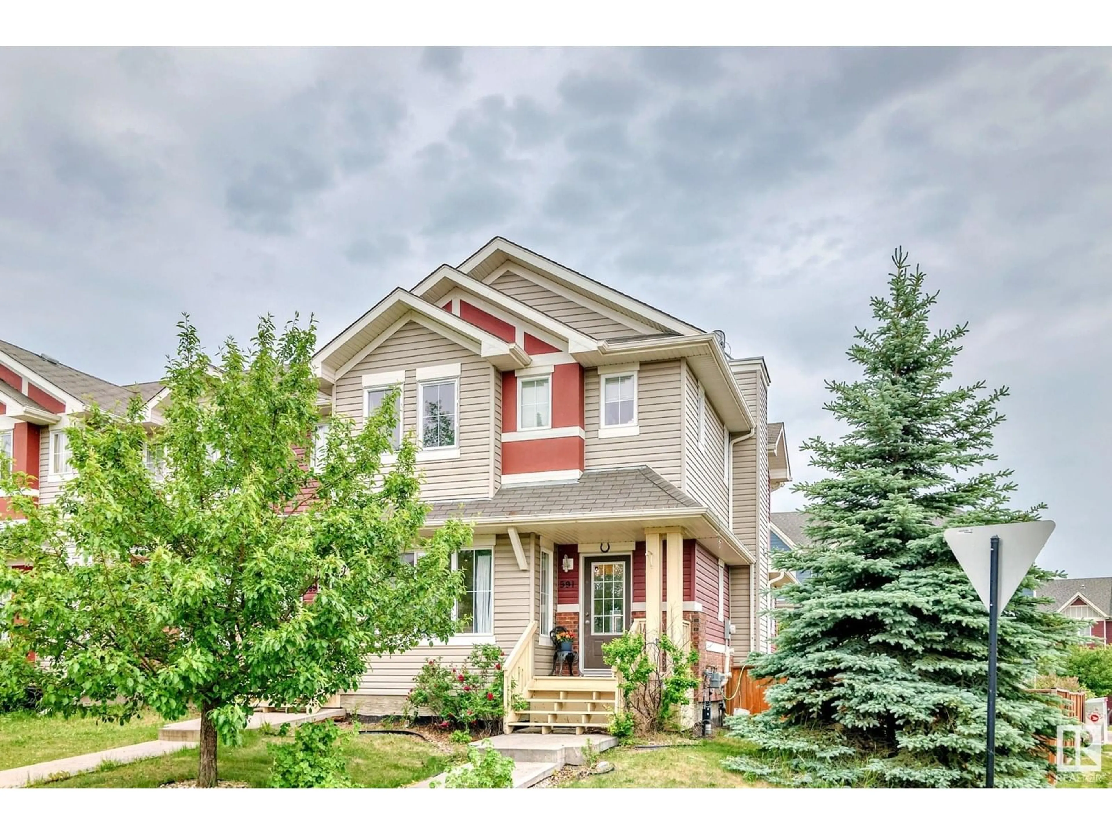 Home with vinyl exterior material, street for 591 WATT BV, Edmonton Alberta T6X0N4