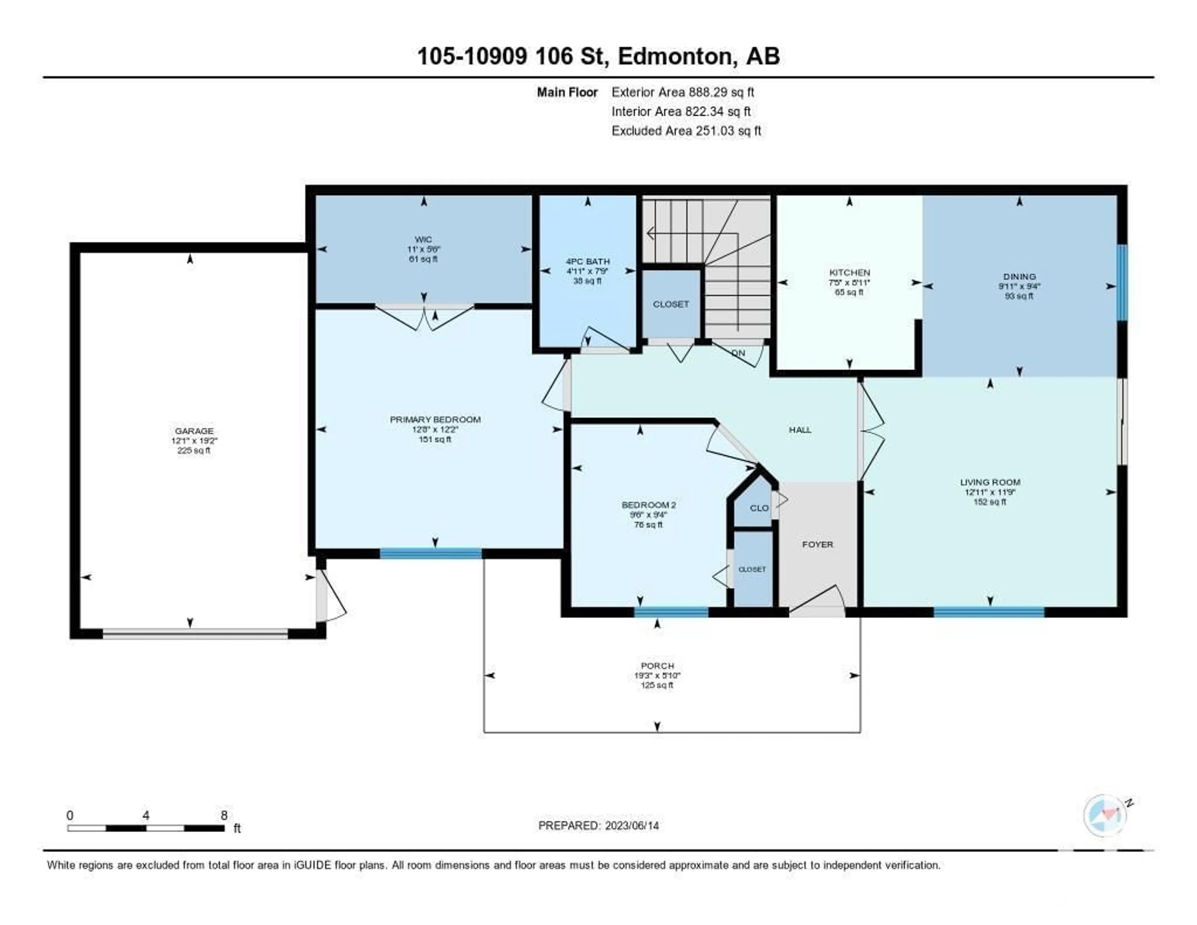 Floor plan for 10909 106 ST, Edmonton Alberta T5H4M7