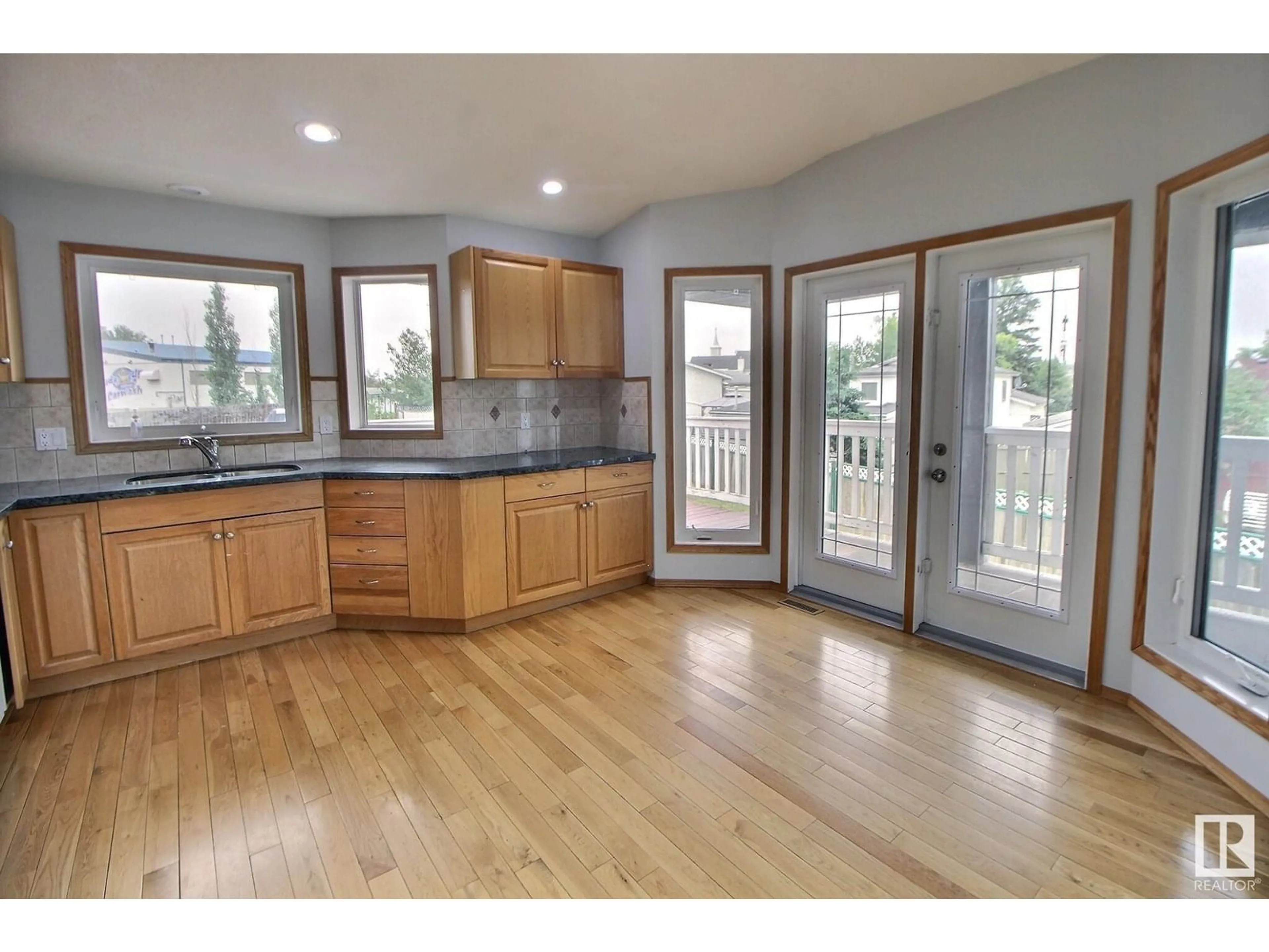 Open concept kitchen, wood/laminate floor for 5236 49 AV, Onoway Alberta T0E1V0