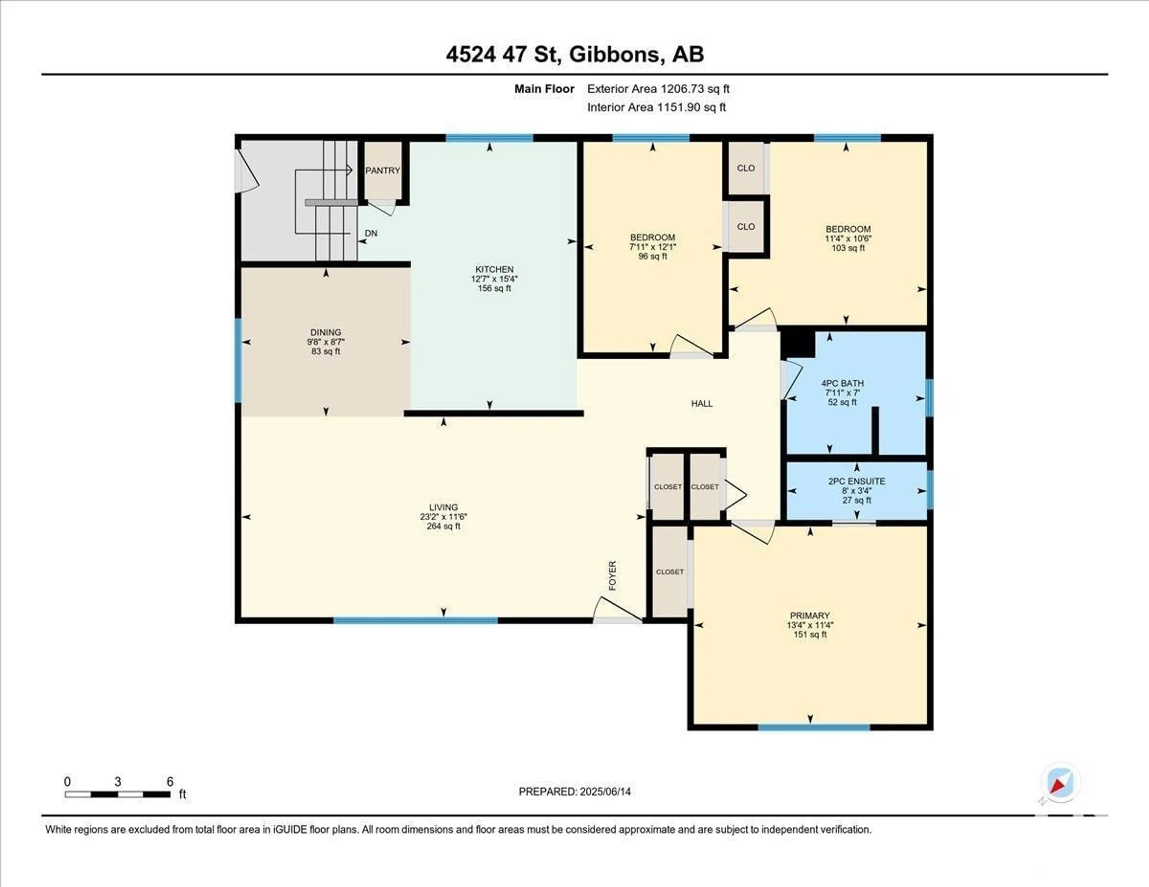 Floor plan for 4524 47 ST, Gibbons Alberta T0A1N0