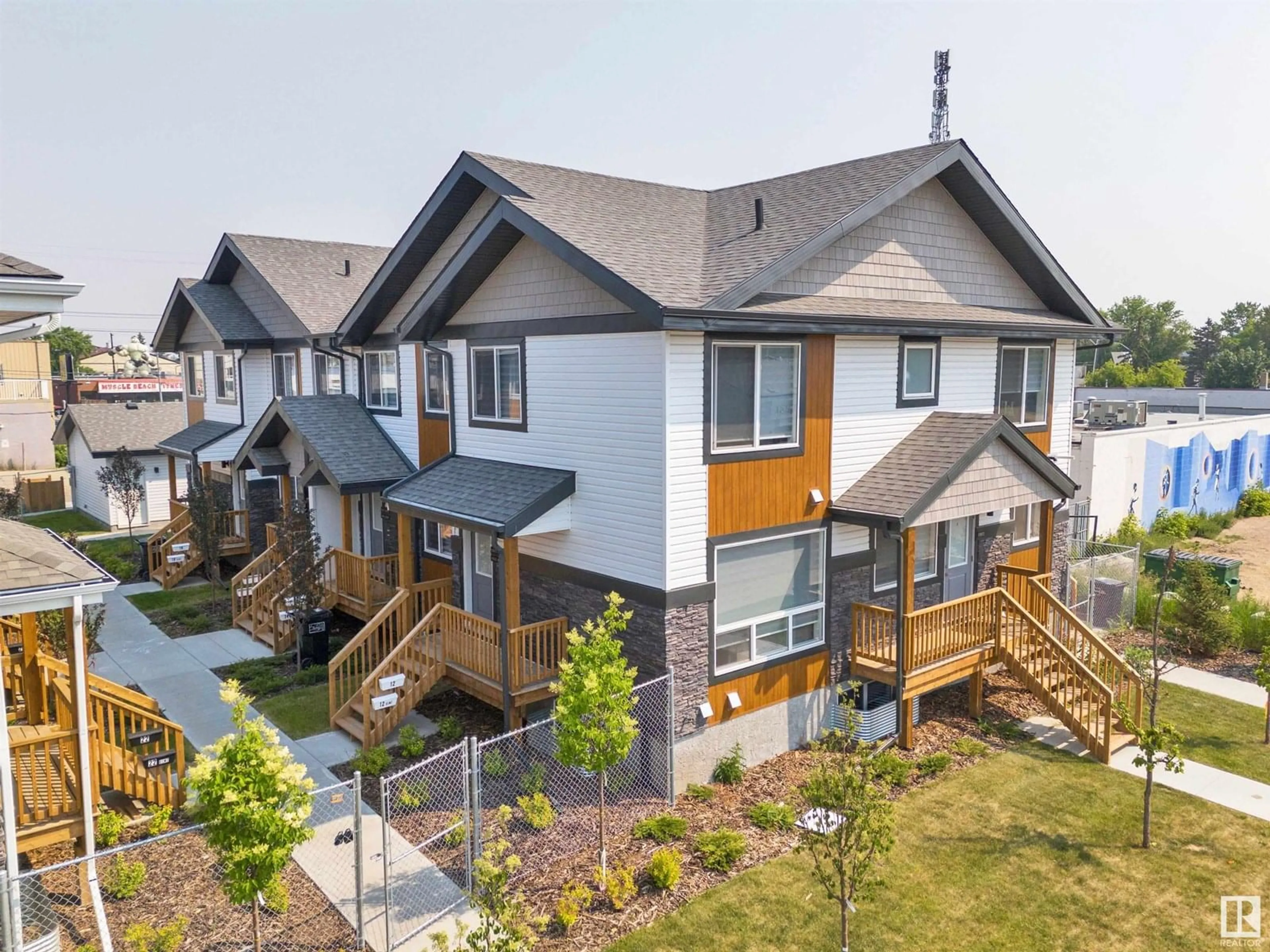 A pic from outside/outdoor area/front of a property/back of a property/a pic from drone, mountain view for NW - 15812 100A AV, Edmonton Alberta T5P0L8
