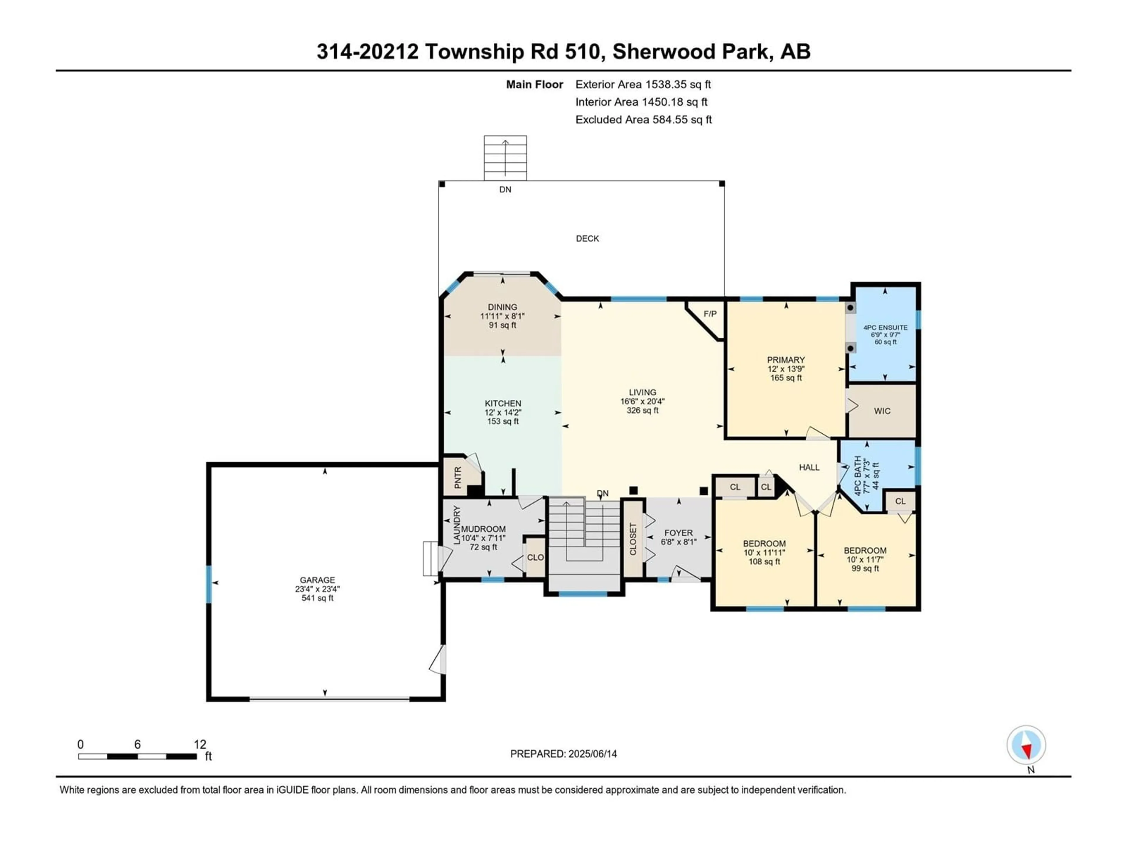 Floor plan for 314 20212 TWP RD RD, Rural Strathcona County Alberta T8G1E4